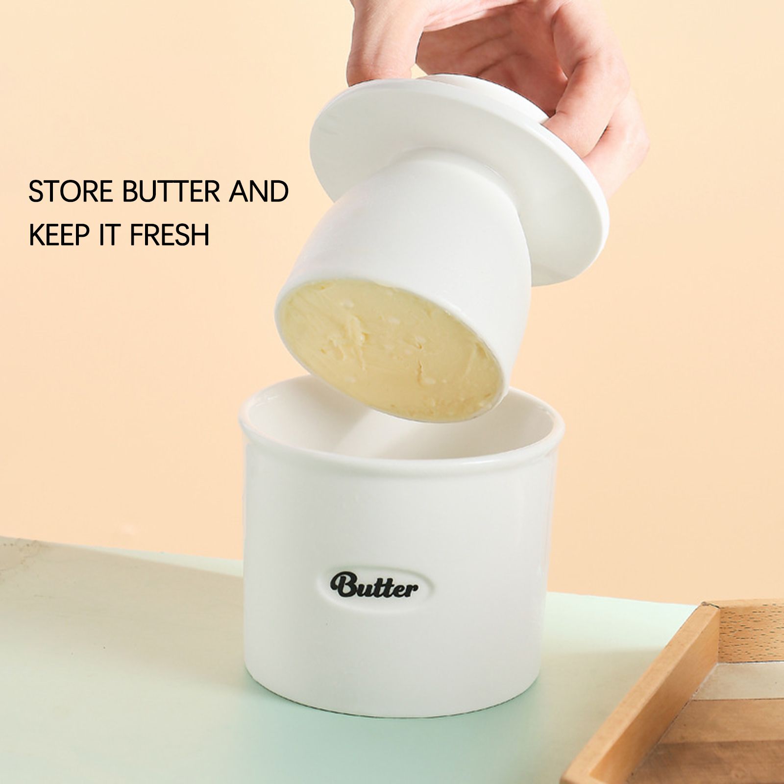 Ceramic Butter Jar Cheese Jar