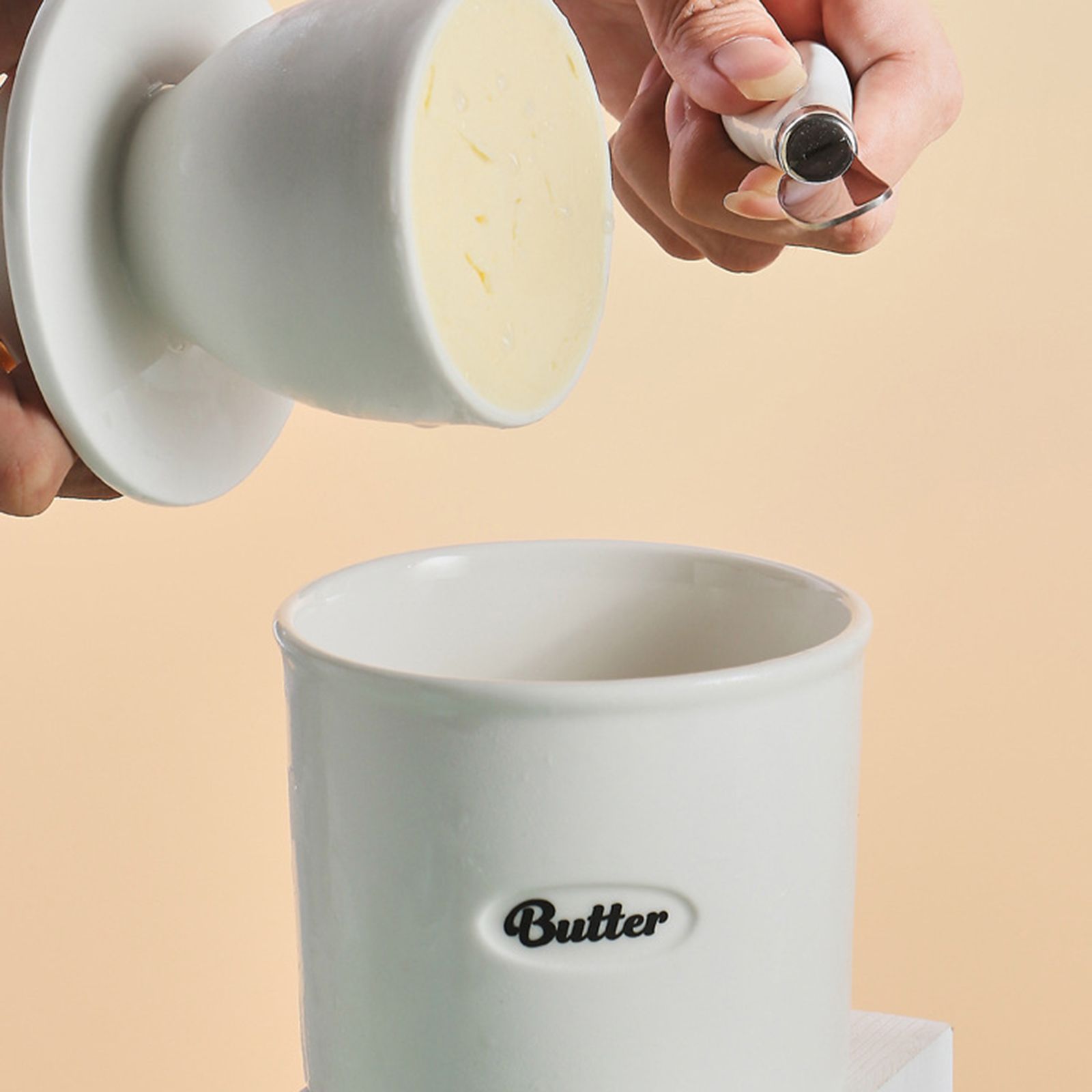 Ceramic Butter Jar Cheese Jar