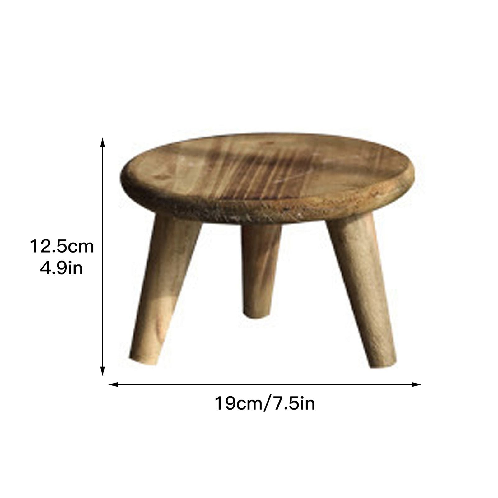 Desktop Decorative Storage Stool Balcony Flower Rack Wooden Flower Pot Stand Garden Ornaments Sundry Shooting Props