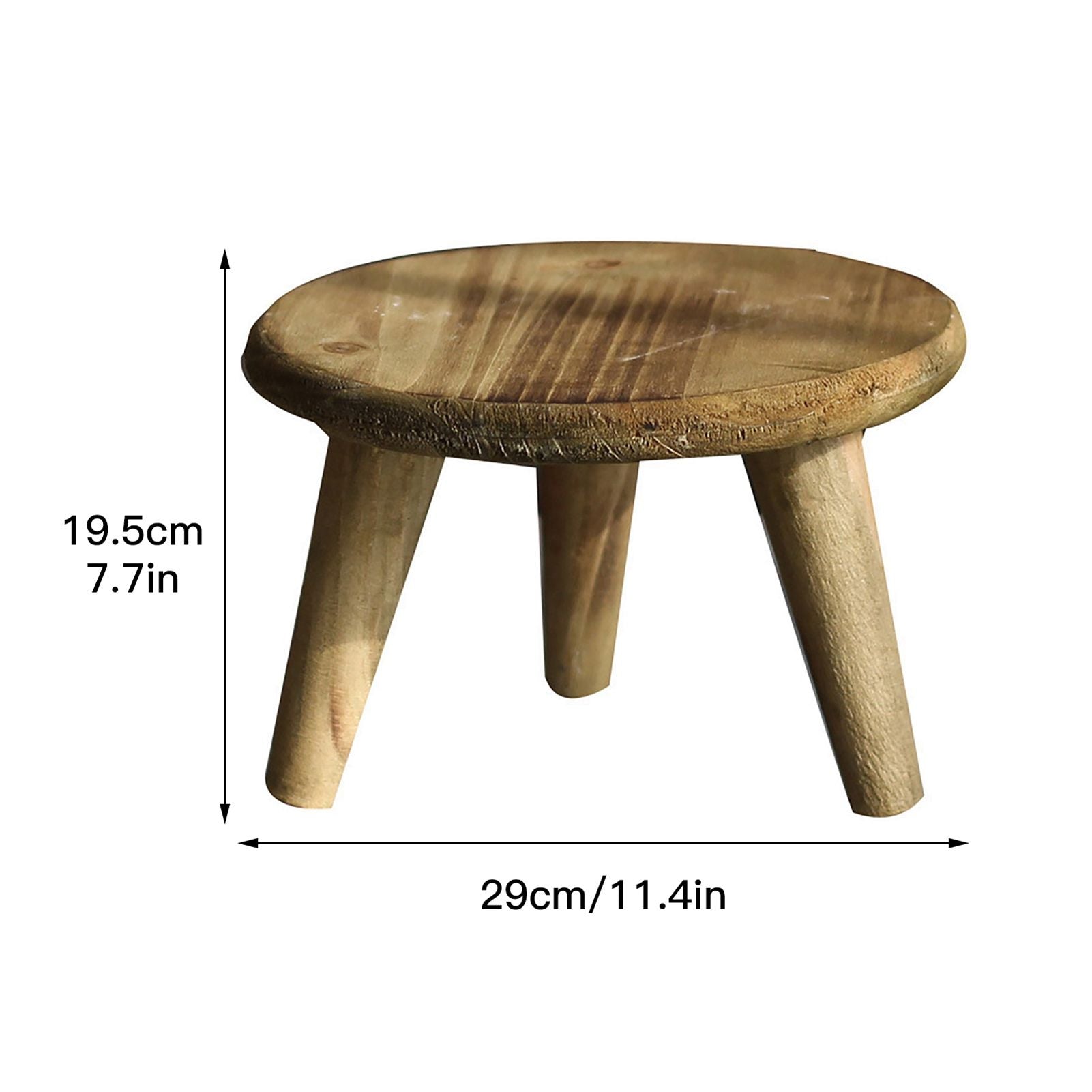 Desktop Decorative Storage Stool Balcony Flower Rack Wooden Flower Pot Stand Garden Ornaments Sundry Shooting Props
