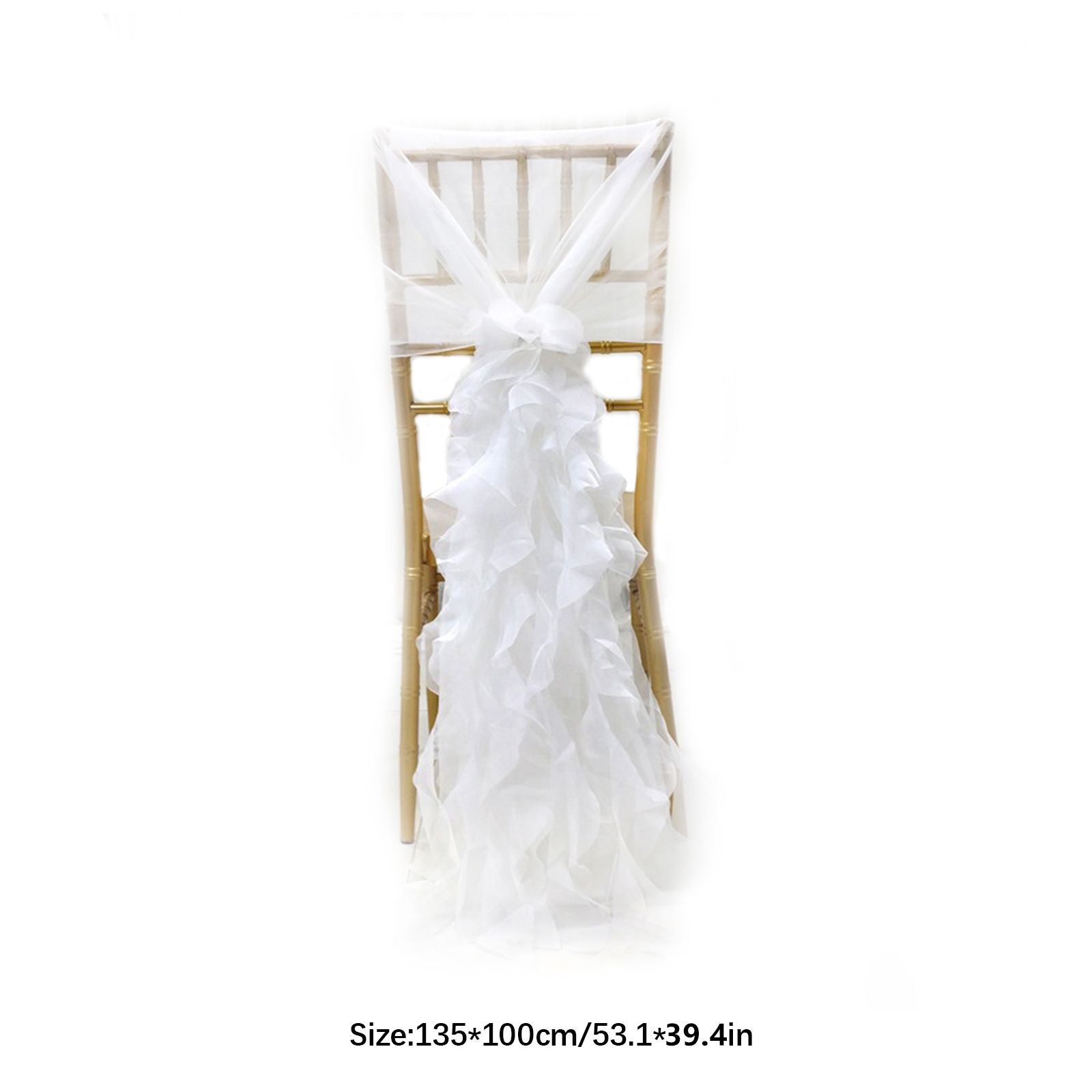 Outdoor Wedding Chair Back Decoration Chair Back Flower European Wedding Decoration Chair Back Long Yarn