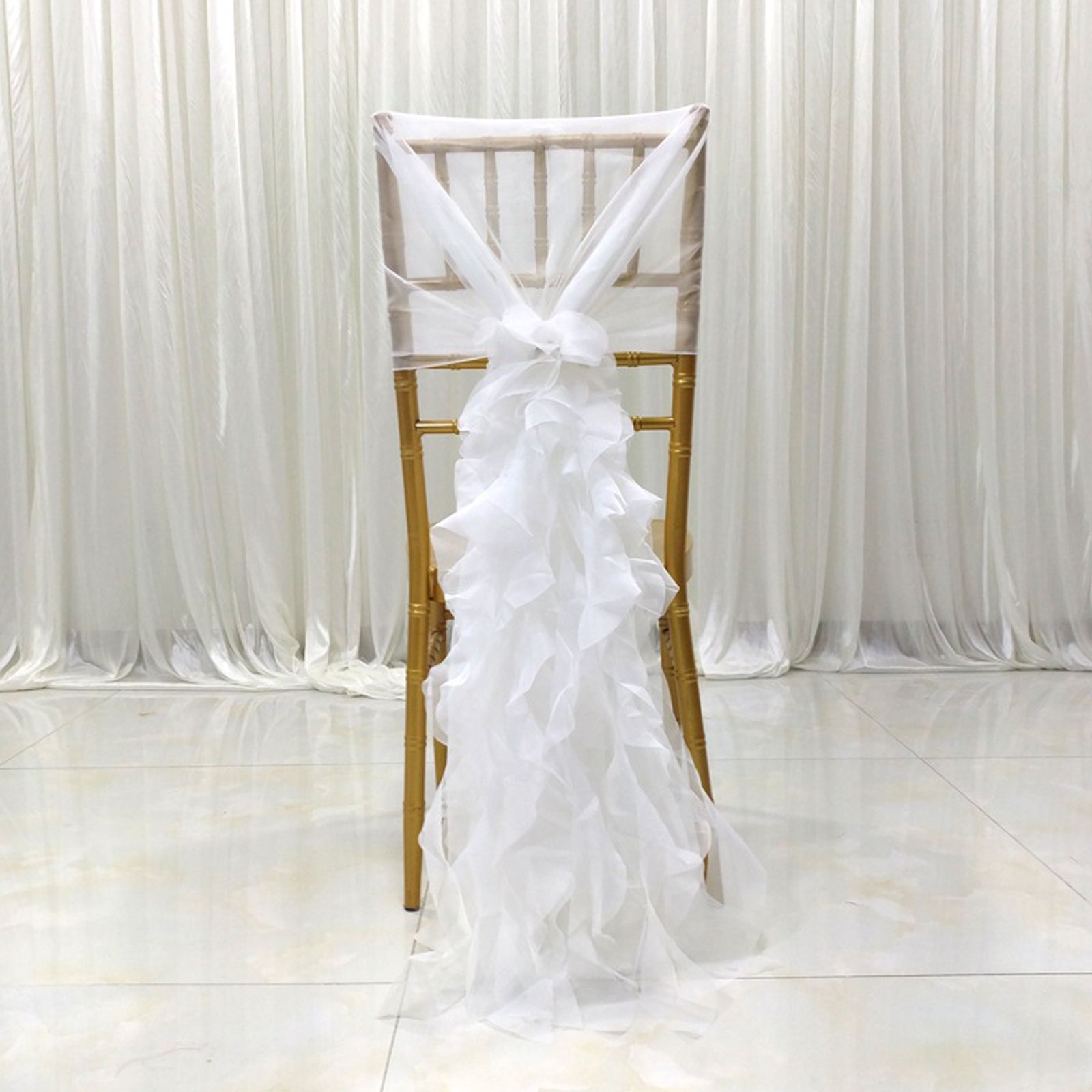 Outdoor Wedding Chair Back Decoration Chair Back Flower European Wedding Decoration Chair Back Long Yarn