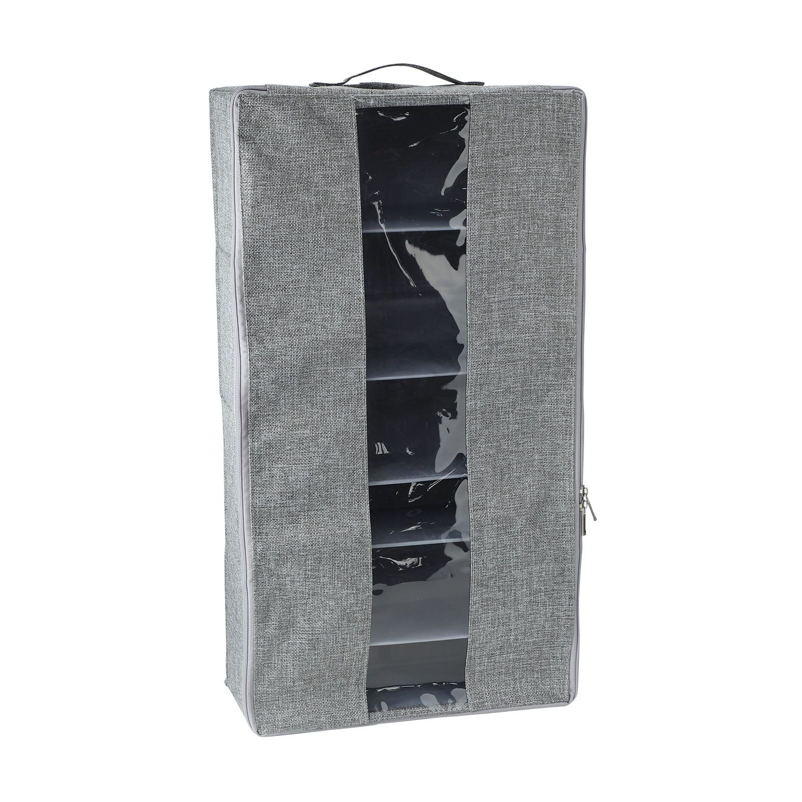 Washable Cotton Linen Six Grid Shoe Box
