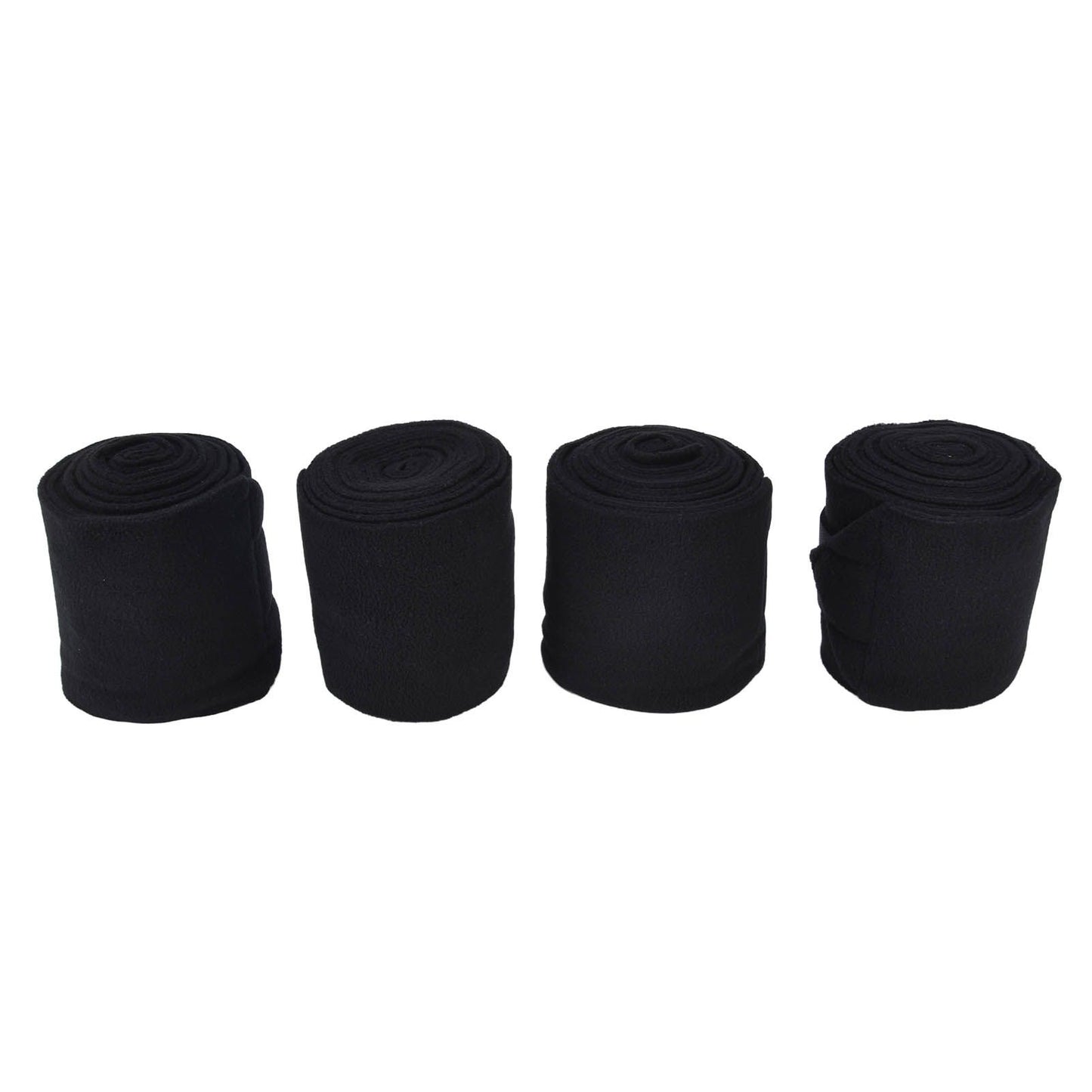 4Pcs Horse Leg Warp Self Adhesive Breathable Wear Resistant Animal Leg Bandage for Cows Horses Black