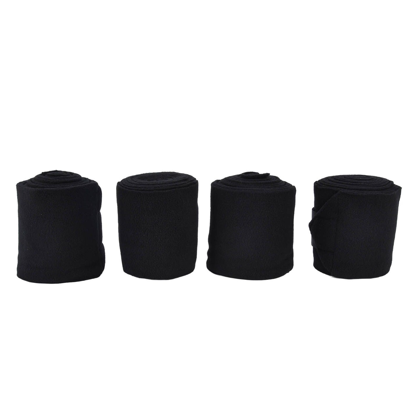 4Pcs Horse Leg Warp Self Adhesive Breathable Wear Resistant Animal Leg Bandage for Cows Horses Black
