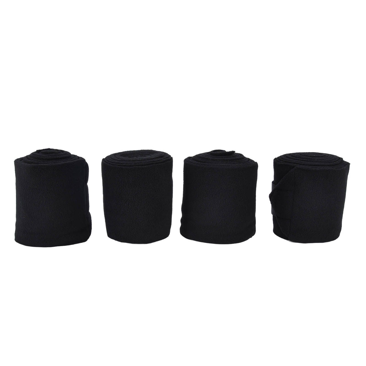 4Pcs Horse Leg Warp Self Adhesive Breathable Wear Resistant, Black