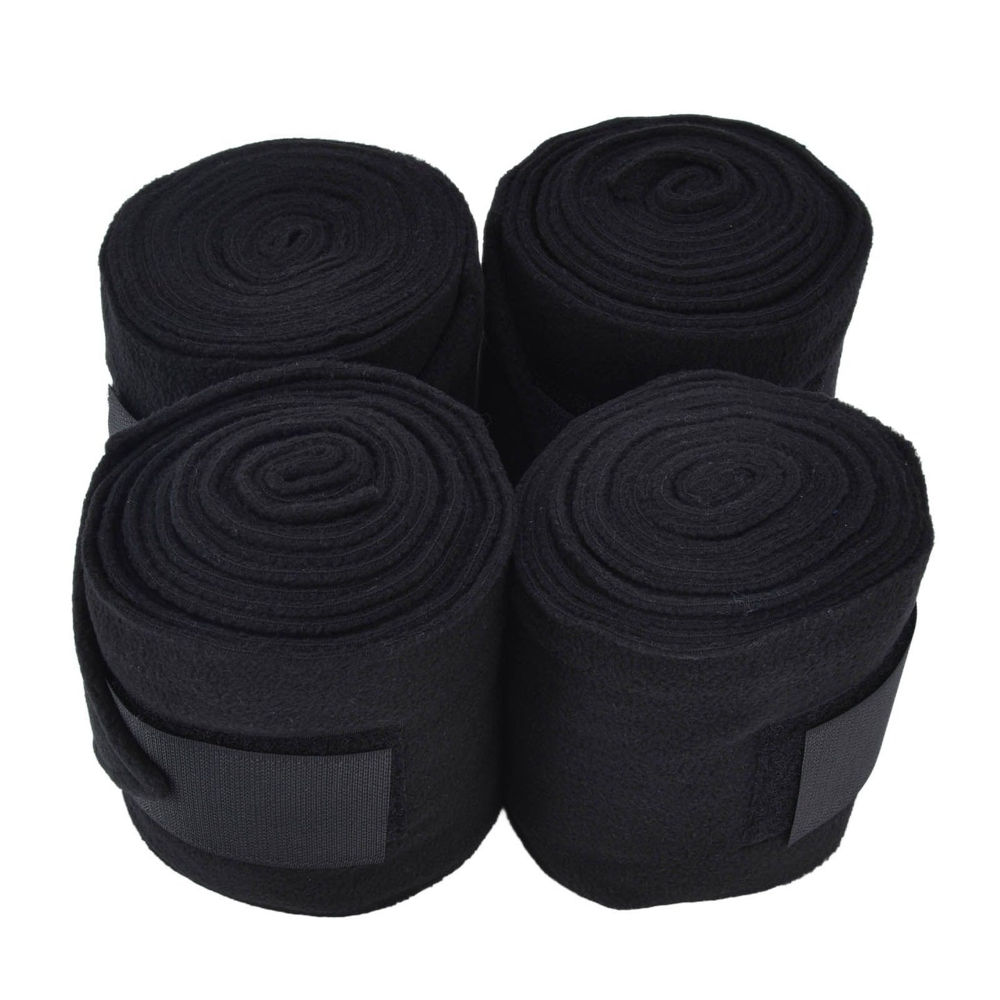 4Pcs Horse Leg Warp Self Adhesive Breathable Wear Resistant Animal Leg Bandage for Cows Horses Black