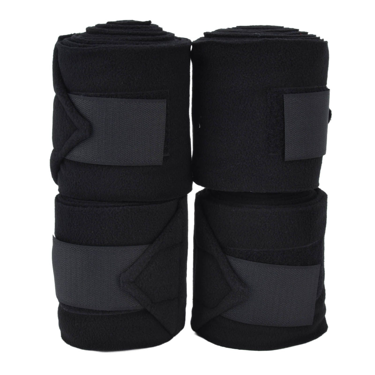 4Pcs Horse Leg Warp Self Adhesive Breathable Wear Resistant, Black