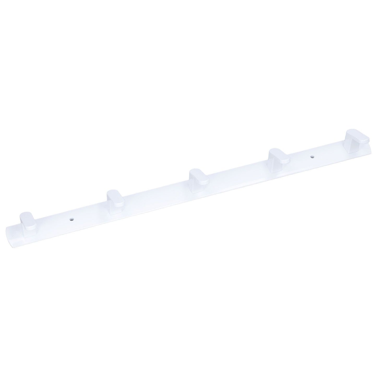 Wall Mounted Coat Rack Modern Stylish Coat Hanger Rack with 5 Hooks for Bathroom Living Room White