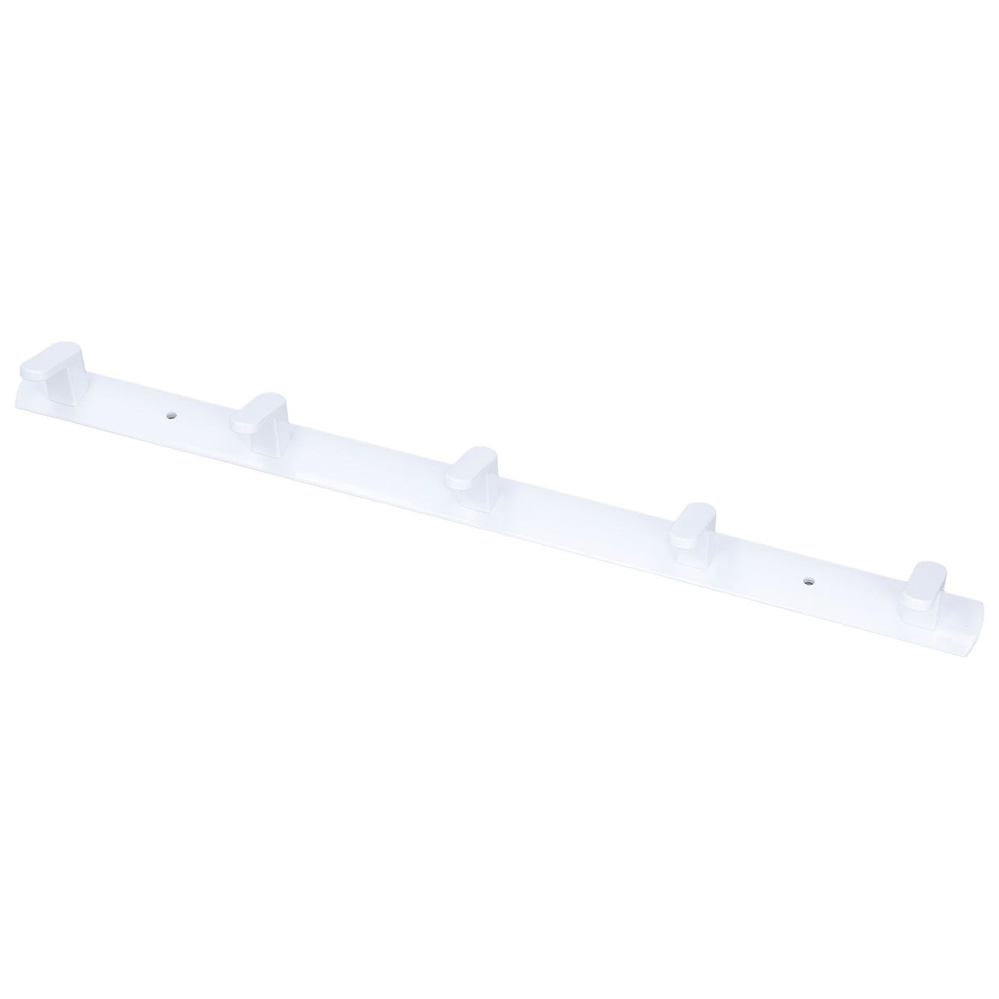 Wall Mounted Coat Rack Modern Stylish Coat Hanger Rack with 5 Hooks for Bathroom Living Room White