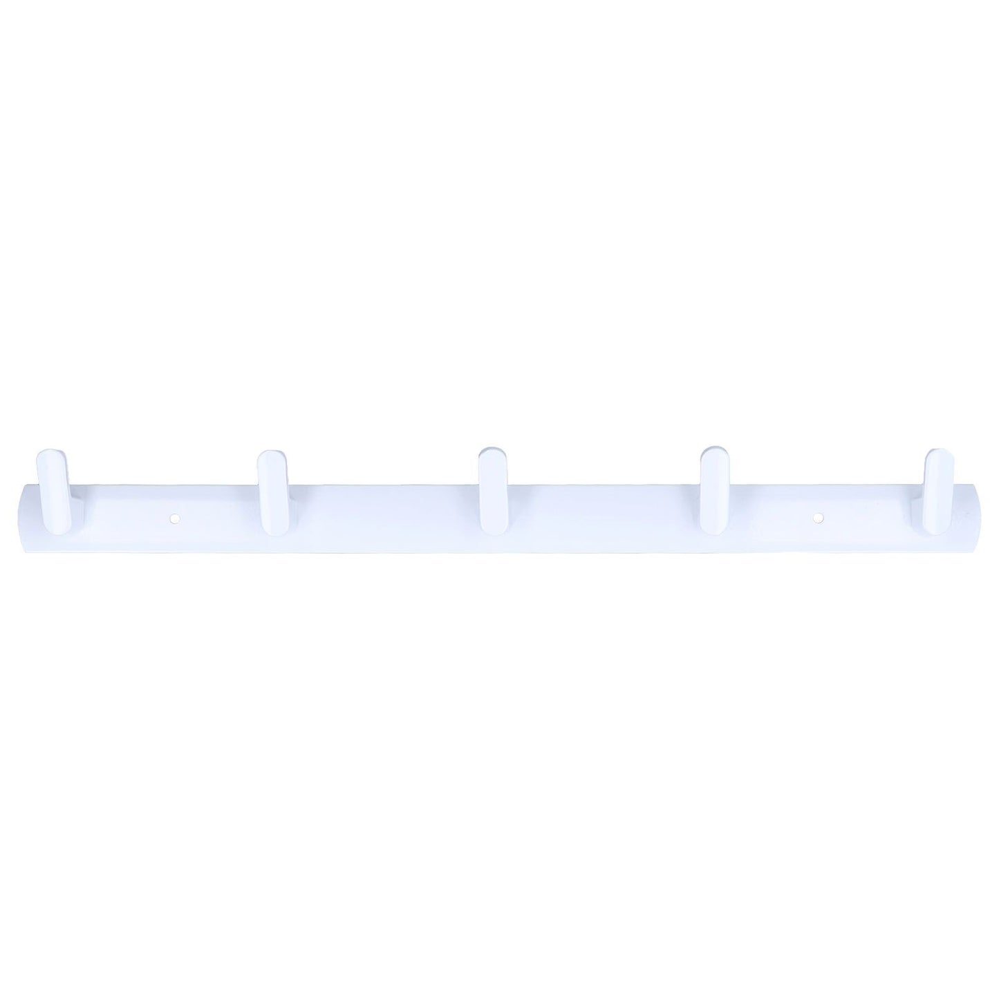 Wall Mounted Coat Rack Modern Stylish Coat Hanger Rack with 5 Hooks for Bathroom Living Room White