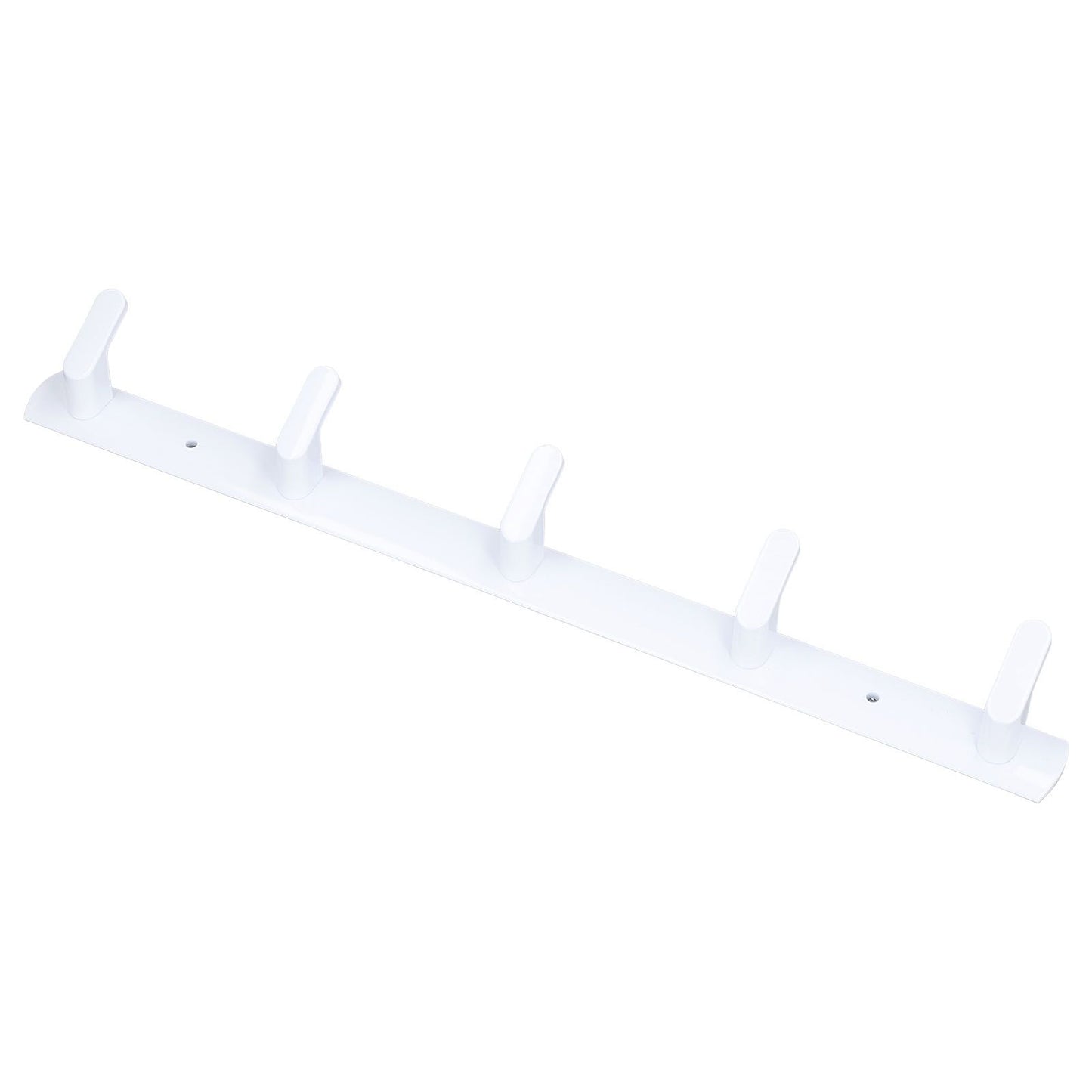 Wall Mounted Coat Rack Modern Stylish Coat Hanger Rack with 5 Hooks for Bathroom Living Room White