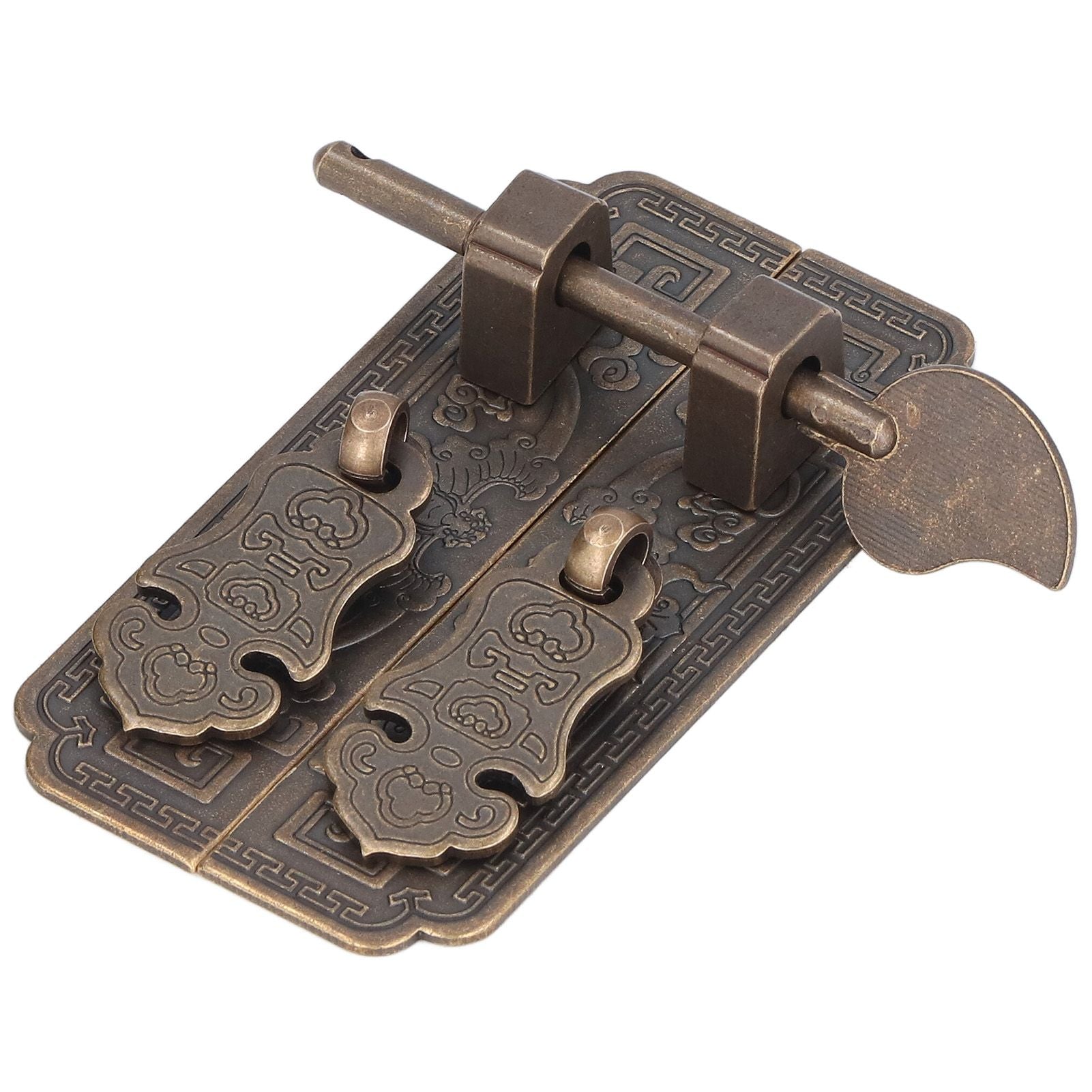 Cabinet Faceplate Brass Material Bronze Auspicious Bat Pattern Retro Chinese Cabinet Handles for Wardrobes