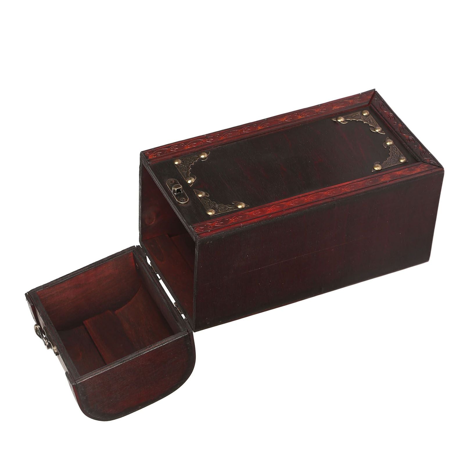 Wine Box Wooden Vintage Retro Portable Single Bottle Decorative Carrying Storage Case