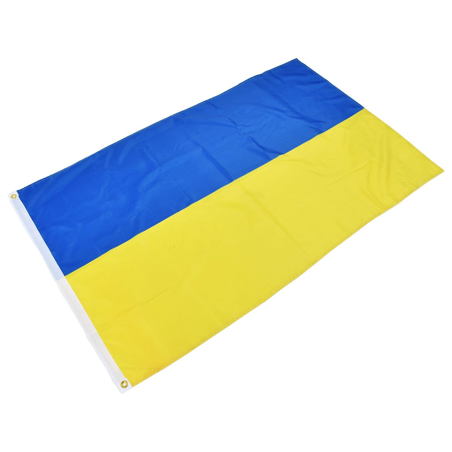 Ukrainian Flag Polyester Pongee Vivid Color UV Fade Resistant Digital Printing Ukraine Flag