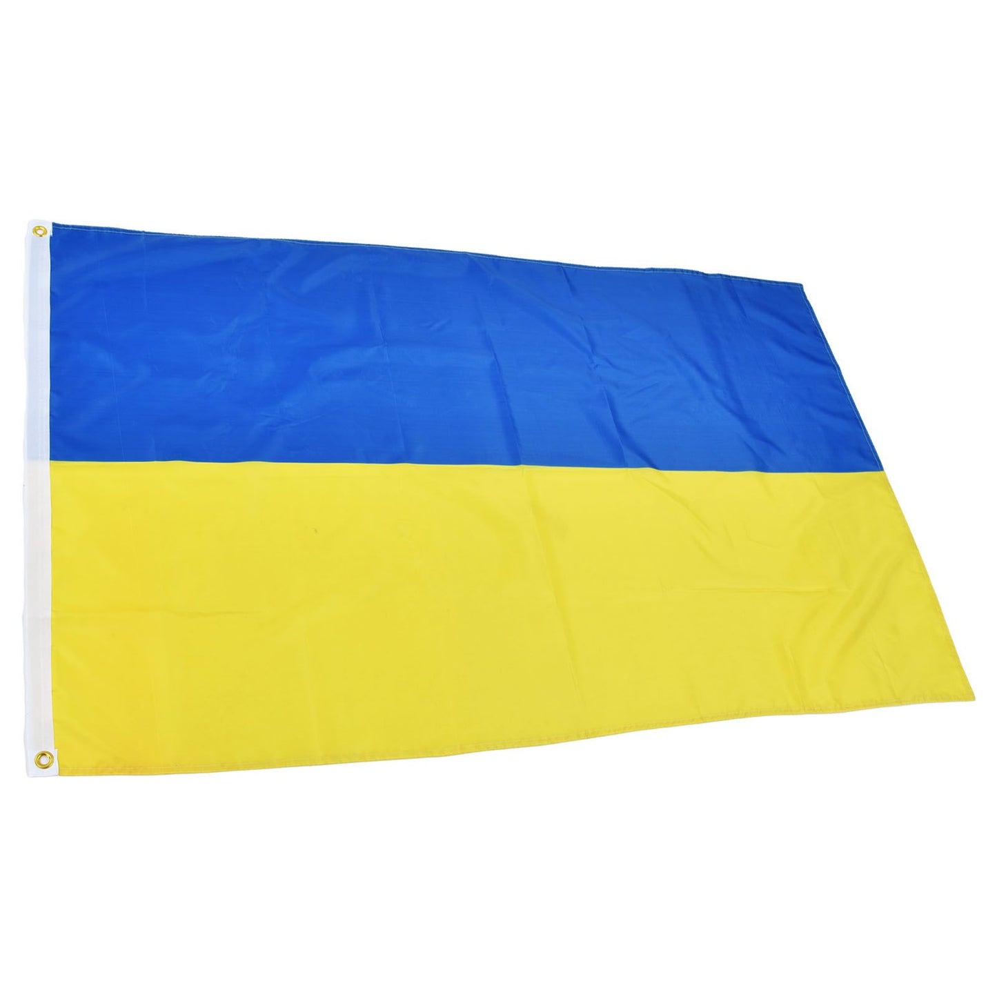 Ukrainian Flag Polyester Pongee Vivid Color UV Fade Resistant Digital Printing Ukraine Flag