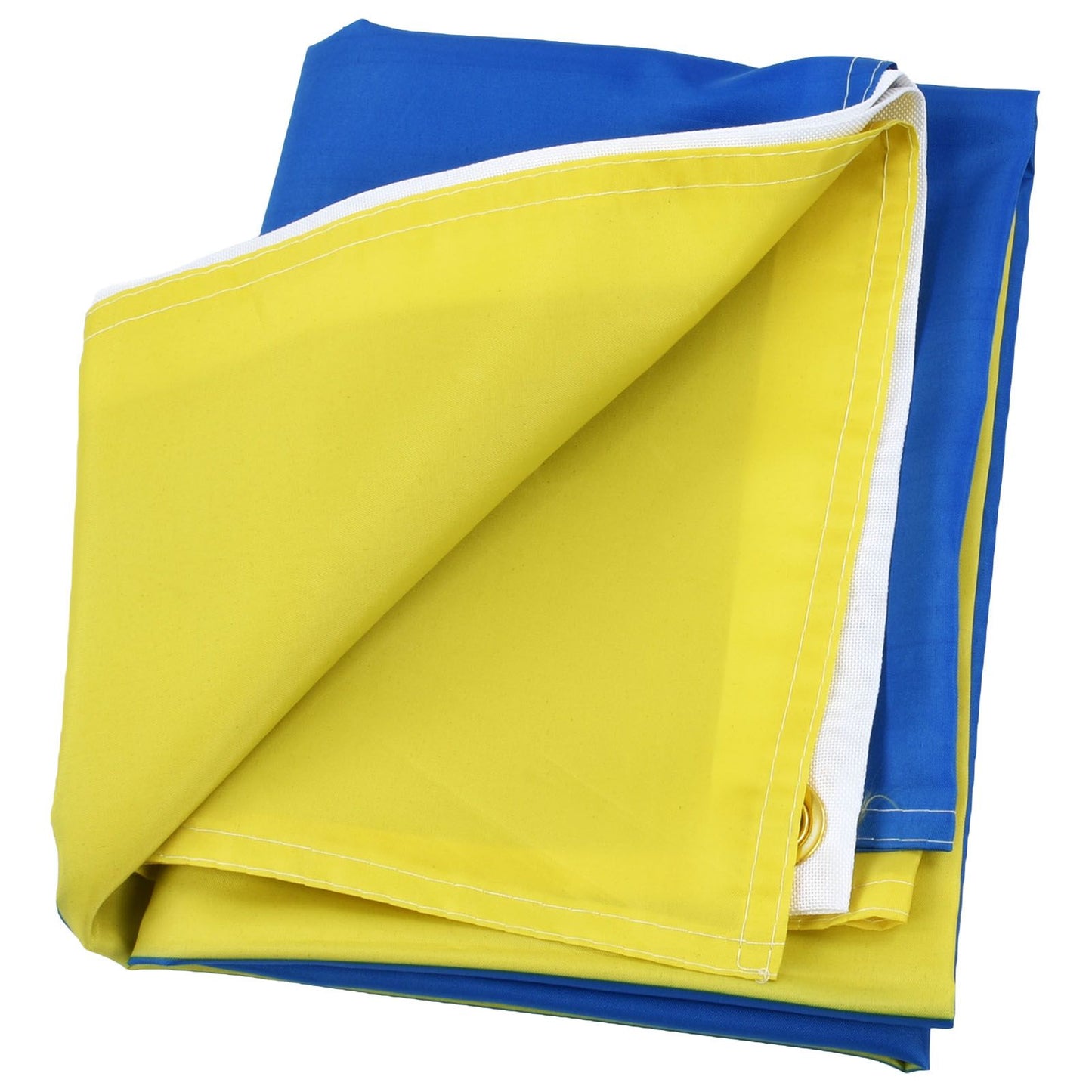 Ukrainian Flag Polyester Pongee Vivid Color UV Fade Resistant Digital Printing Ukraine Flag