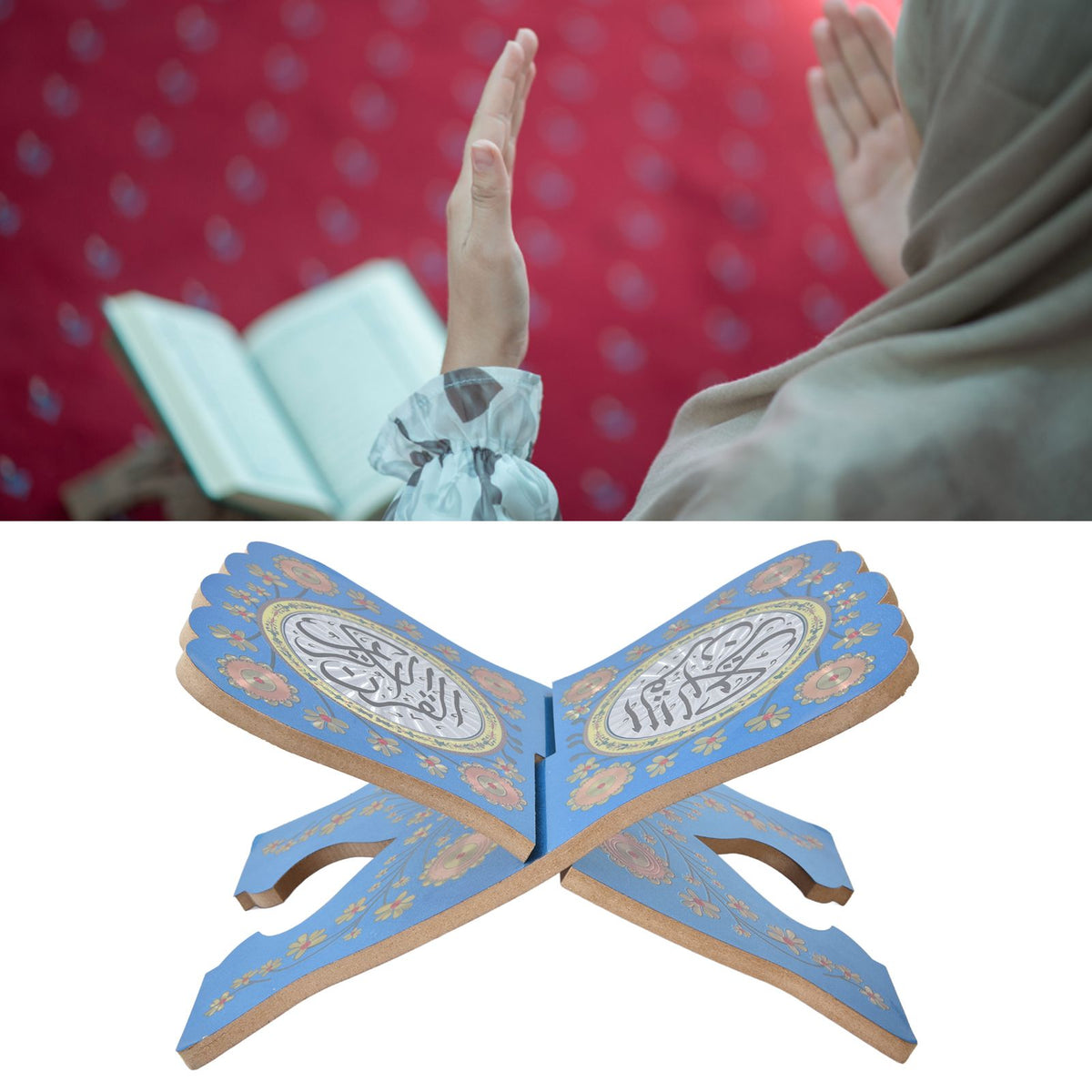 Quran Book Stand Holder Boxwood Bible Display Holders Rack