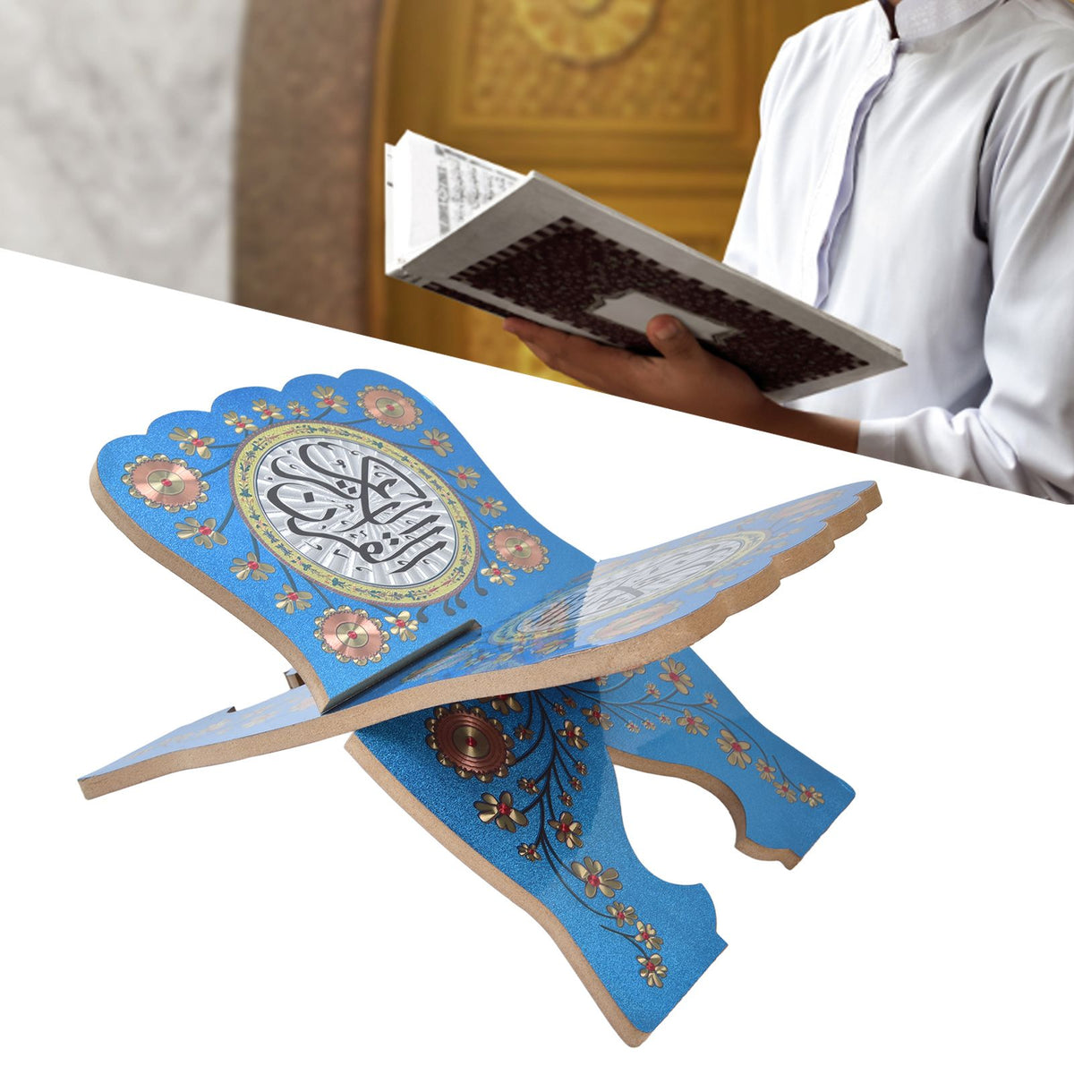 Quran Book Stand Holder Boxwood Bible Display Holders Rack