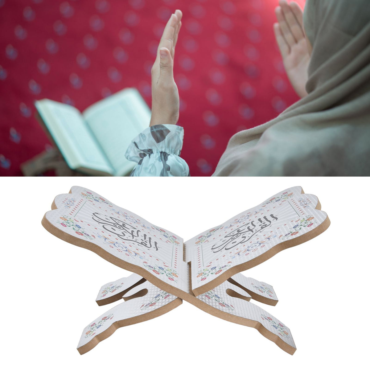 Quran Book Stand Holder Boxwood Bible Display Holders Rack