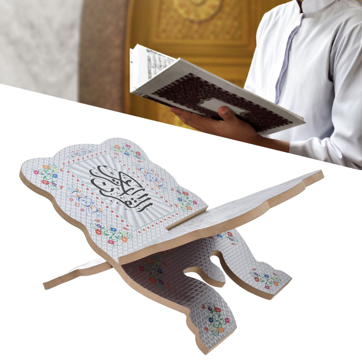 Quran Book Stand Holder Boxwood Bible Display Holders Rack