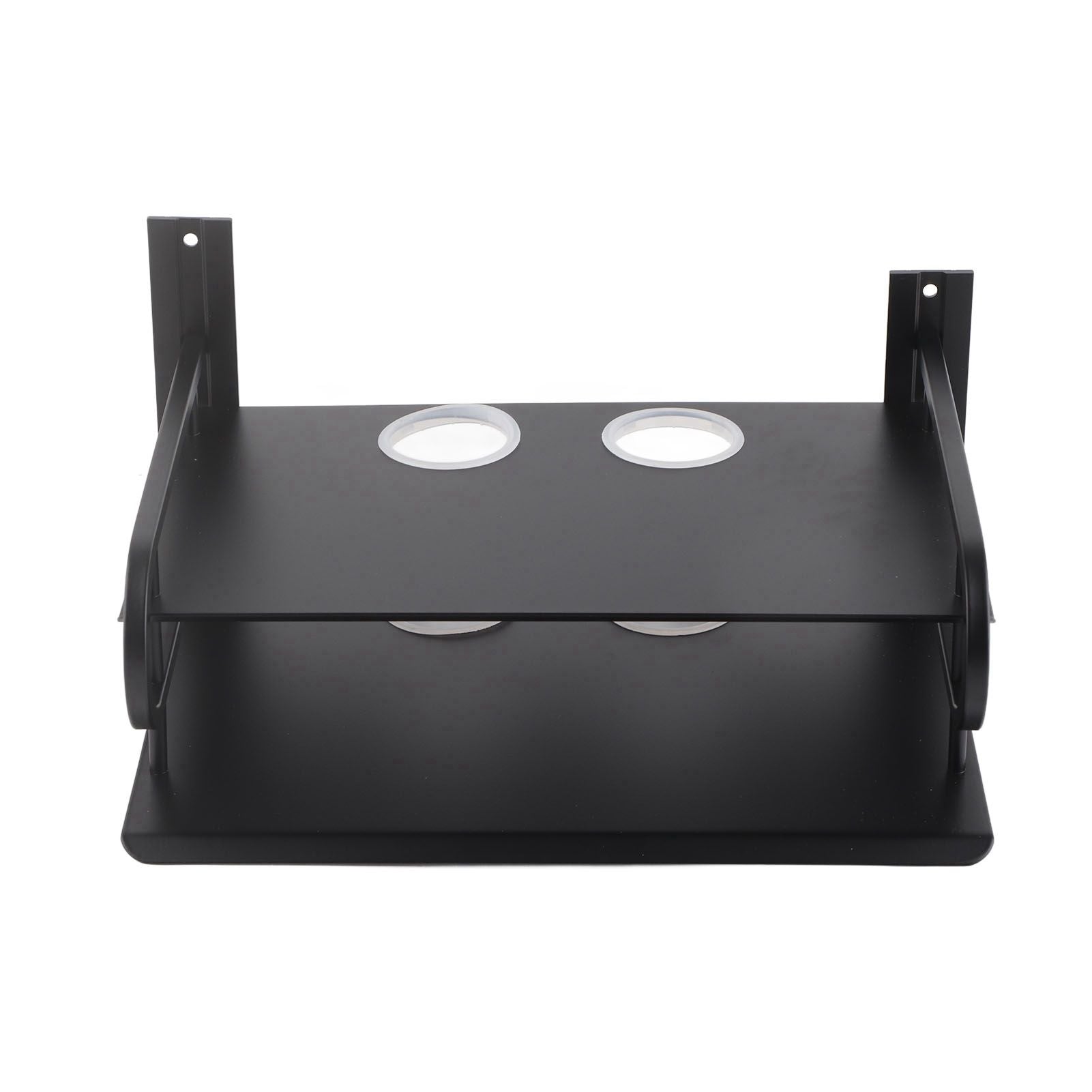 Double Layer Floating Wall Shelf TV Box Shelf Wall Mounted Router DVD Cable Box Shelf for Household