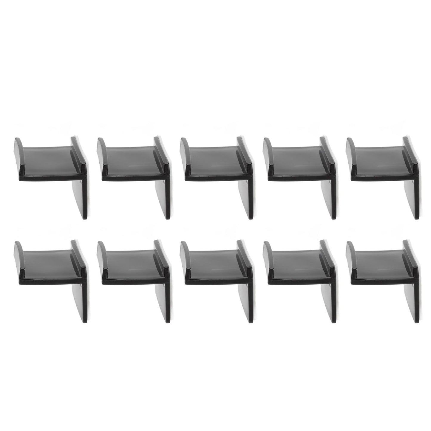 10 Pcs Hat Hooks Modern Minimalist Lossless Strong Acrylic Adhesive Hat Hangers for Home Wall Black