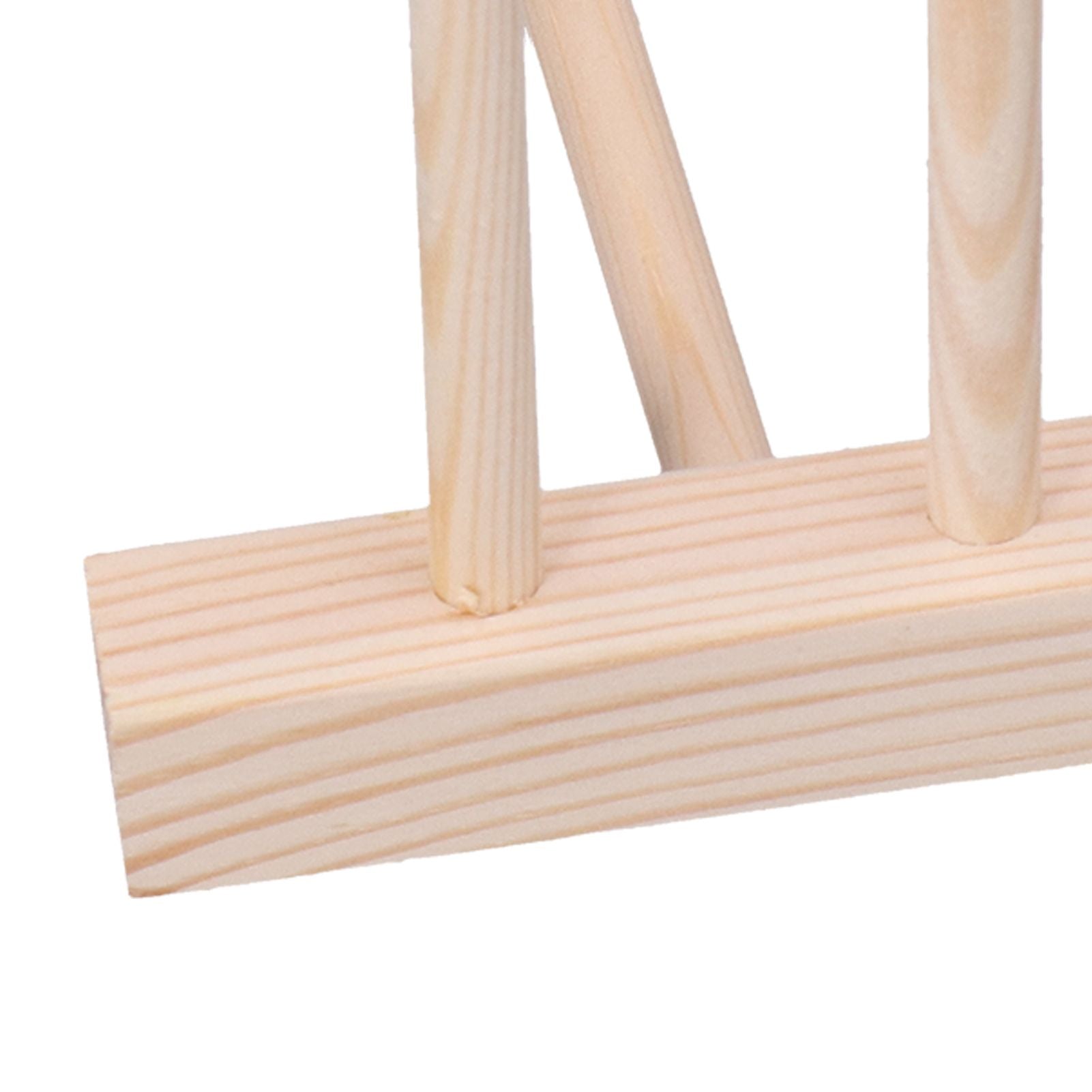 Bamboo Dish Plate Lightweight Portable Environmental Friendly Durable Pine Wood Dish Rack3 Grids 18cm