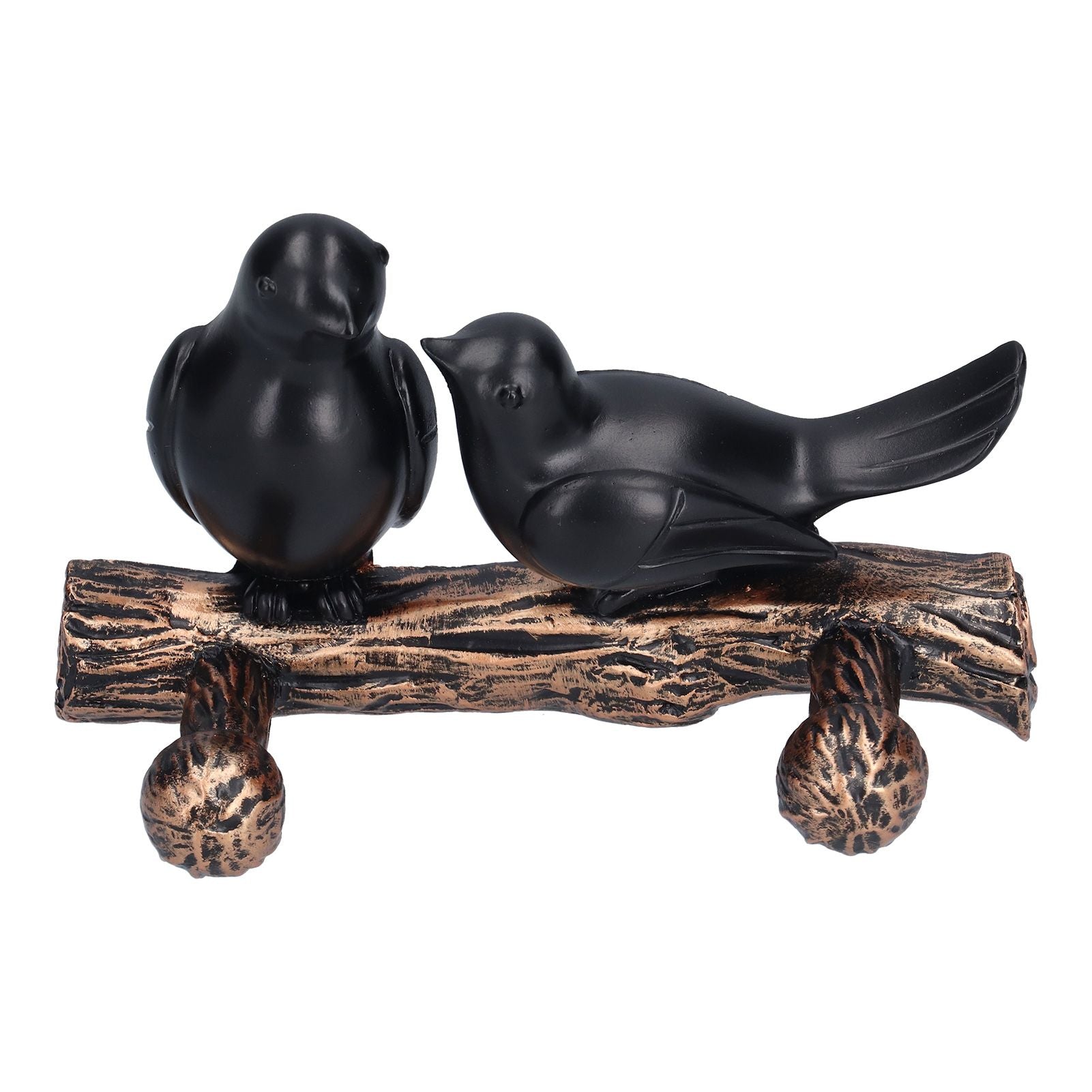 Coat Hook Resin Bird Key Hanger Wall Mounted Hat Towel Bag Hanger for Home Living Room KitchenMetallic Color