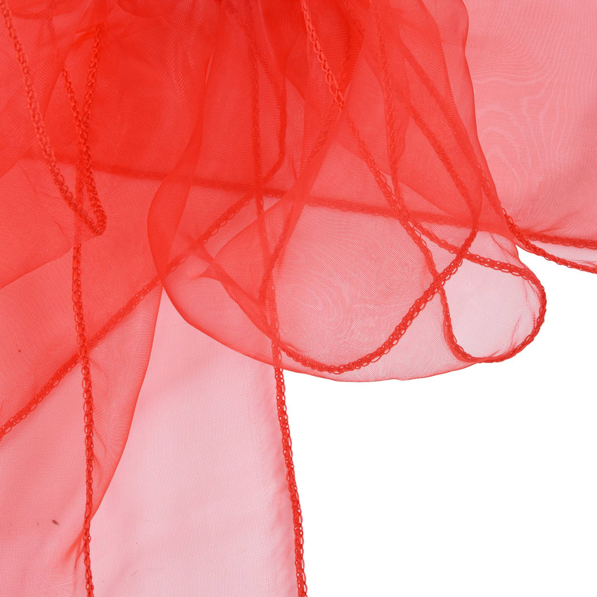 10Pcs Organza Banquet Chair Sash Exquisite Chair Bows Sashes for Wedding Party DecorationBright Red