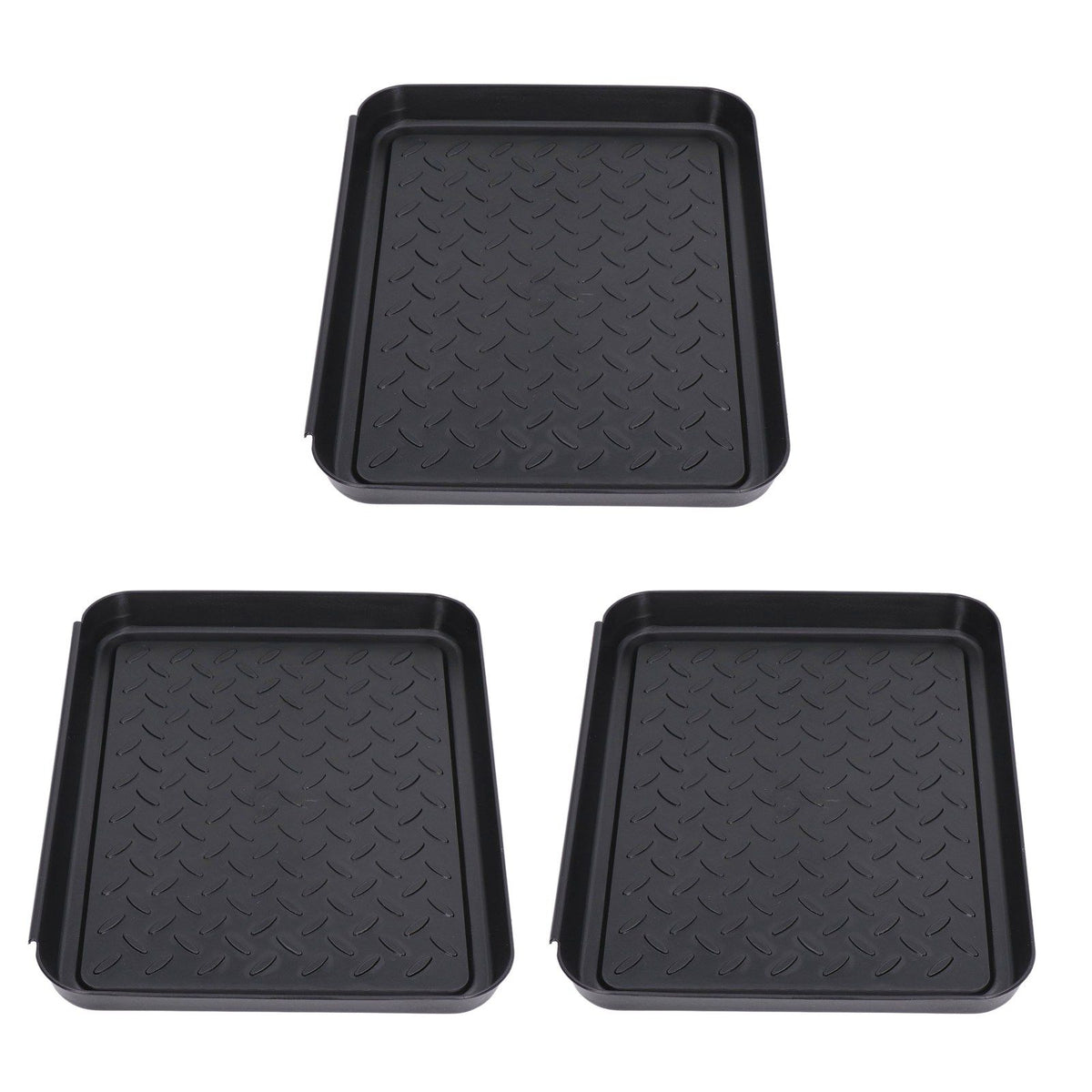 Shoe Tray Durable Plastic Space Saving 3 Interlocking Design
