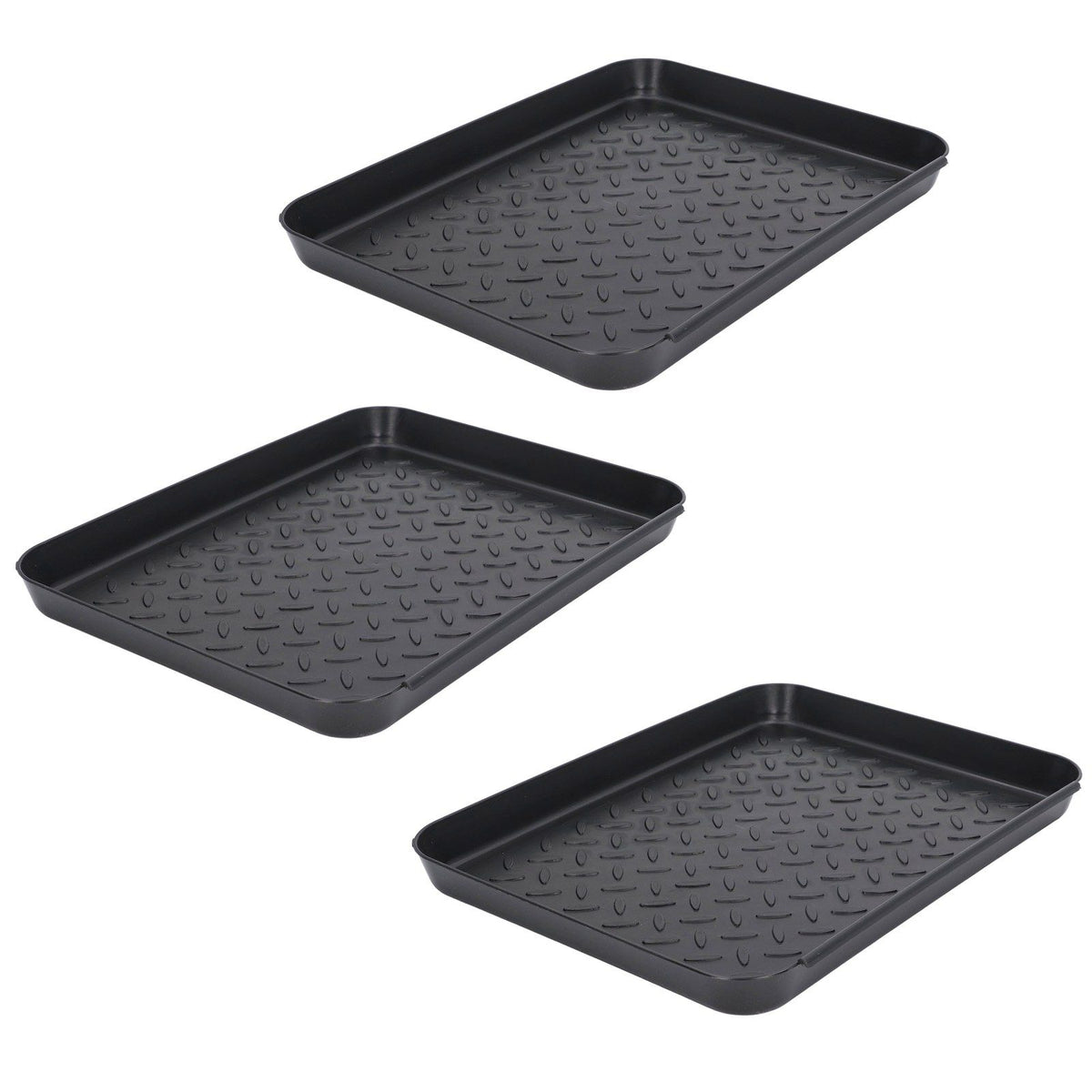 Shoe Tray Durable Plastic Space Saving 3 Interlocking Design