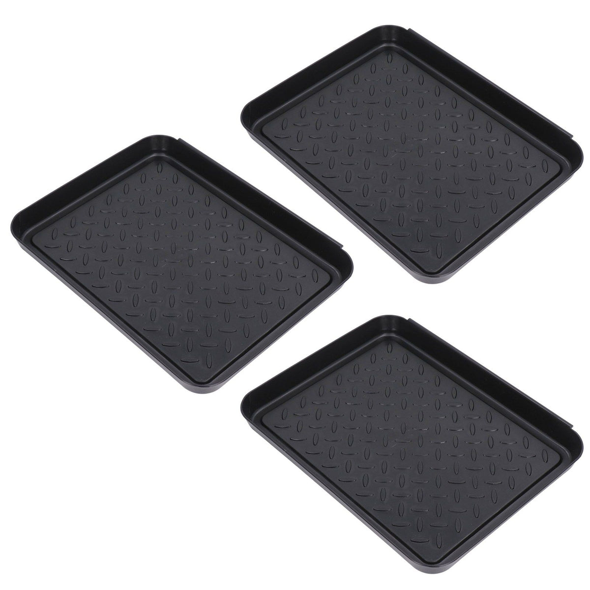 Shoe Tray Durable Plastic Space Saving 3 Interlocking Design