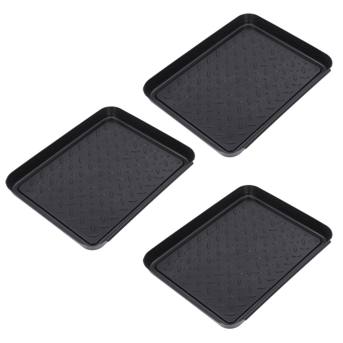 Shoe Tray Durable Plastic Space Saving 3 Interlocking Design