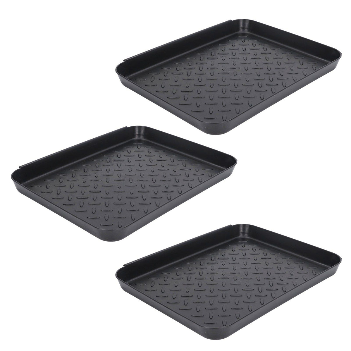 Shoe Tray Durable Plastic Space Saving 3 Interlocking Design