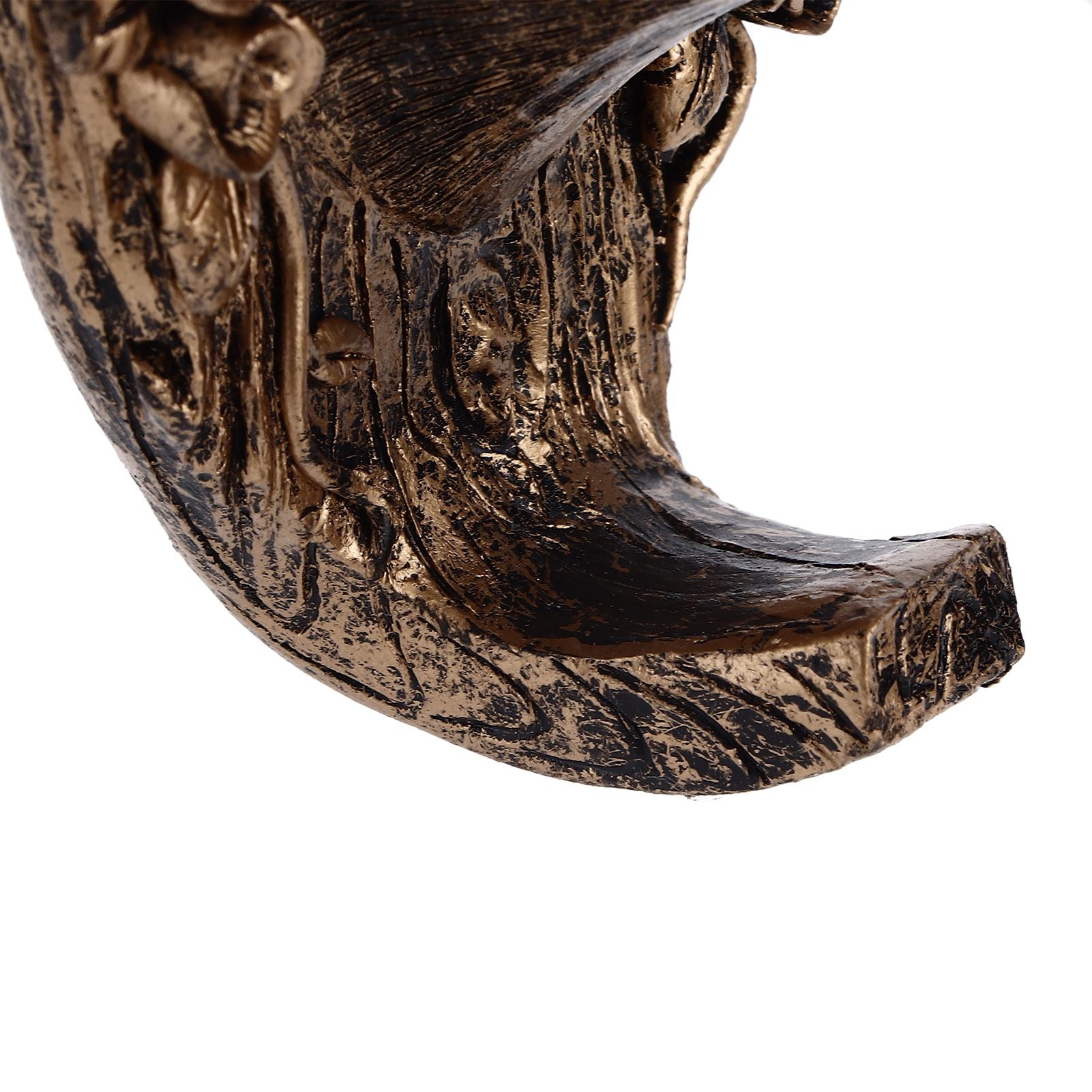 Antique Gold Horse Head Wall Hanger Resin Animal Horse Head Clothes Coat Hook for Living Room Bathroom Kitchen Decoration