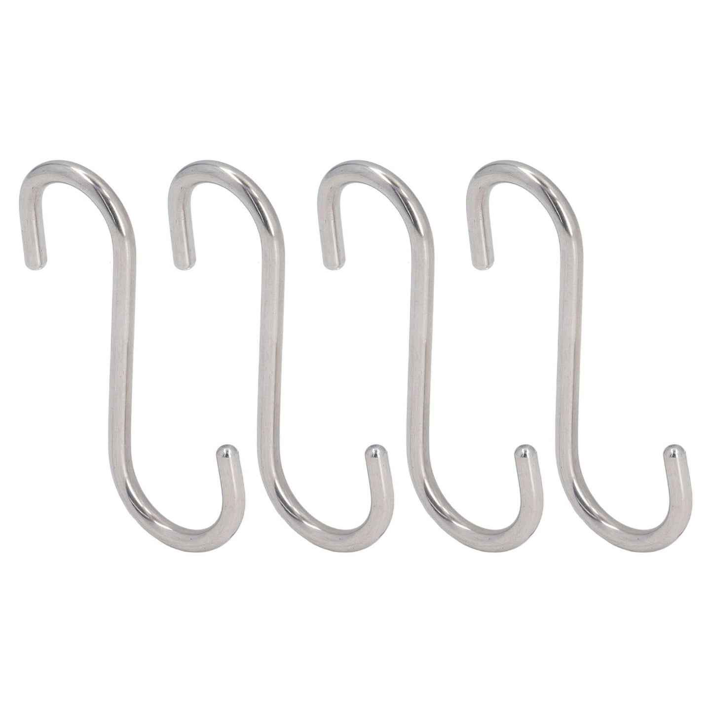8PCS S Hook Rustproof Stainless Steel S Hooks Heavy Duty Simple Style Overstriking Portable S Kitchen Hook for Bathroom 8 Pack S Hook