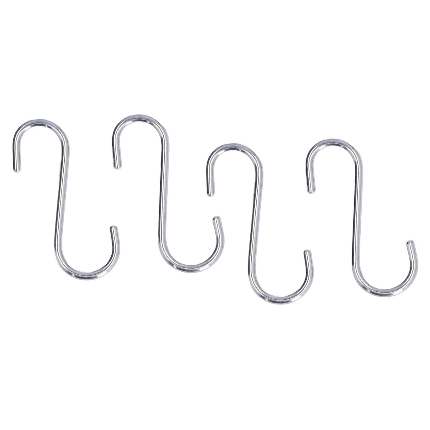 8PCS S Hook Rustproof Stainless Steel S Hooks Heavy Duty Simple Style Overstriking Portable S Kitchen Hook for Bathroom 8 Pack S Hook