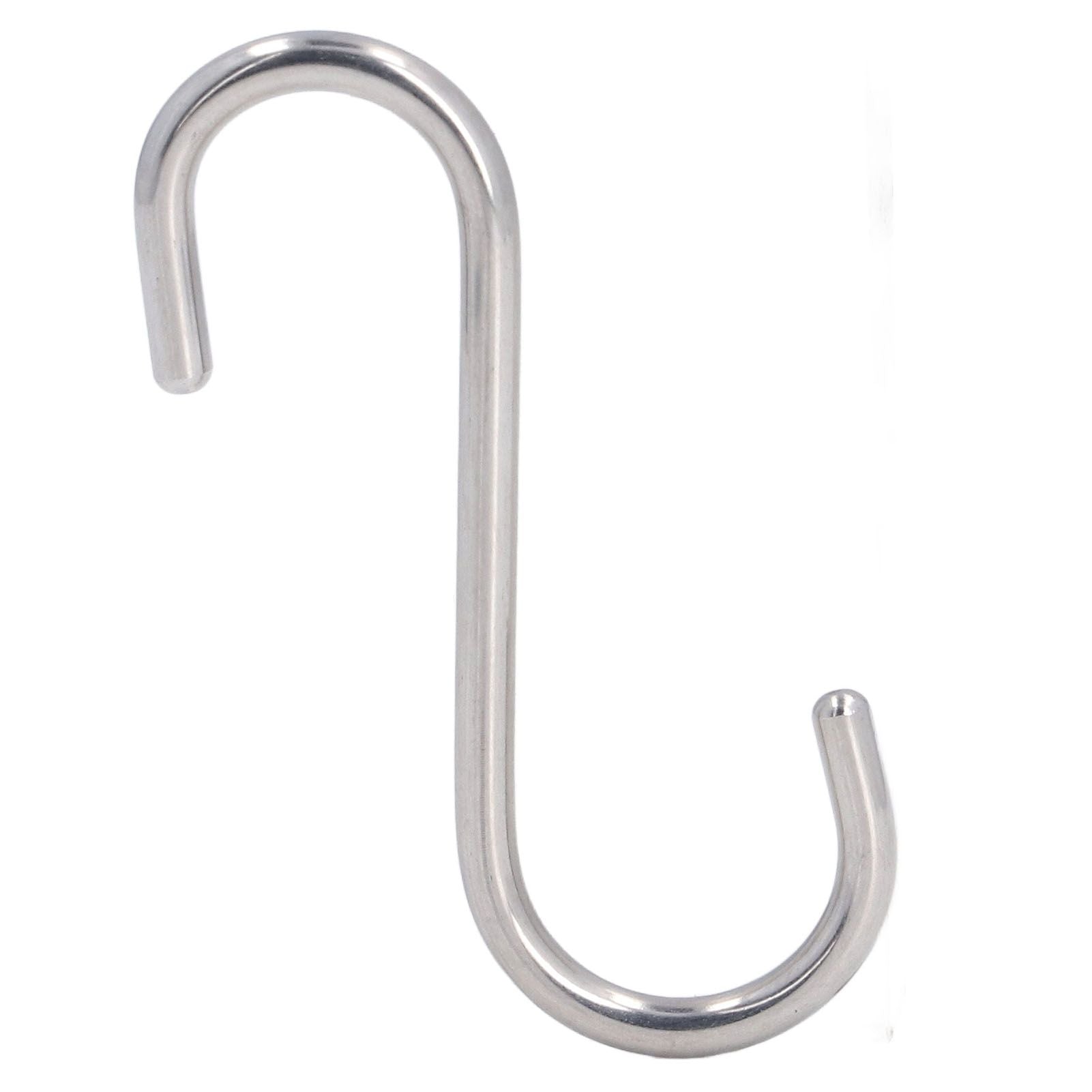 8PCS S Hook Rustproof Stainless Steel S Hooks Heavy Duty Simple Style Overstriking Portable S Kitchen Hook for Bathroom 8 Pack S Hook