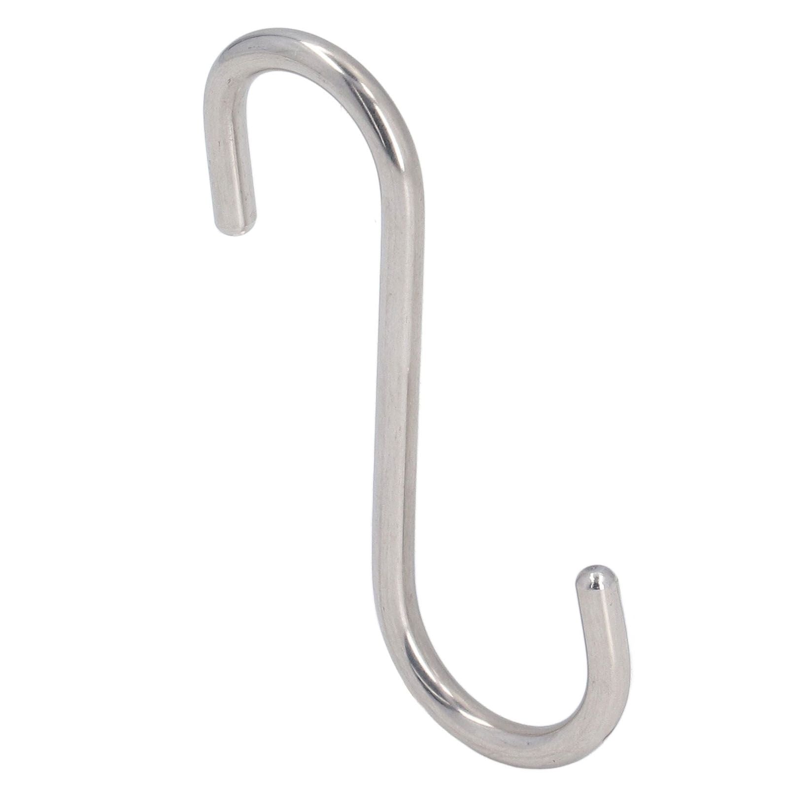 8PCS S Hook Rustproof Stainless Steel S Hooks Heavy Duty Simple Style Overstriking Portable S Kitchen Hook for Bathroom 8 Pack S Hook