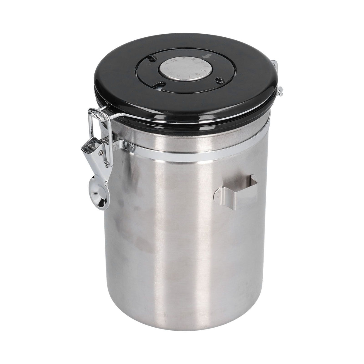 Stainless Steel Coffee Canisters with Calendar Wheel Exhaustable