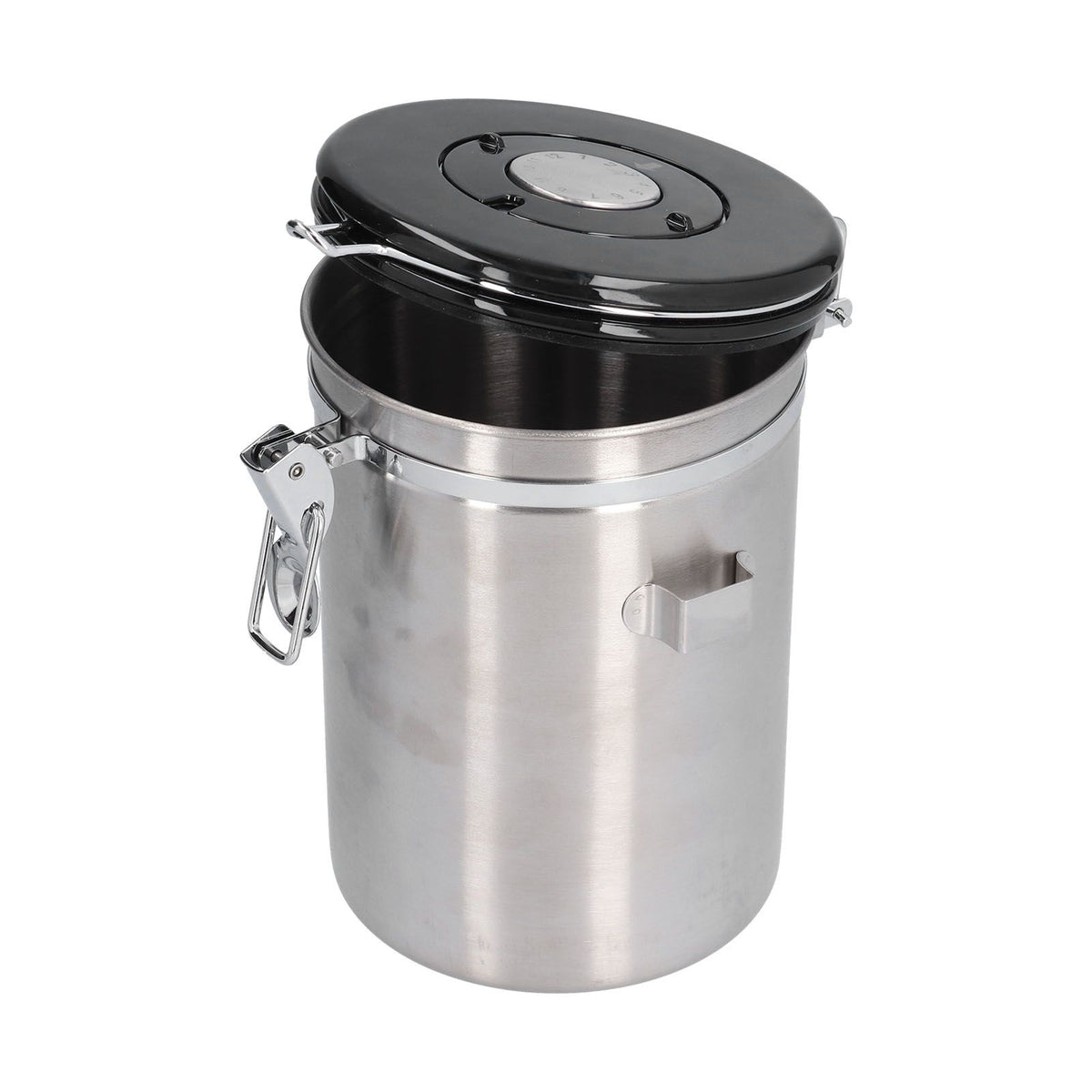 Stainless Steel Coffee Canisters with Calendar Wheel Exhaustable