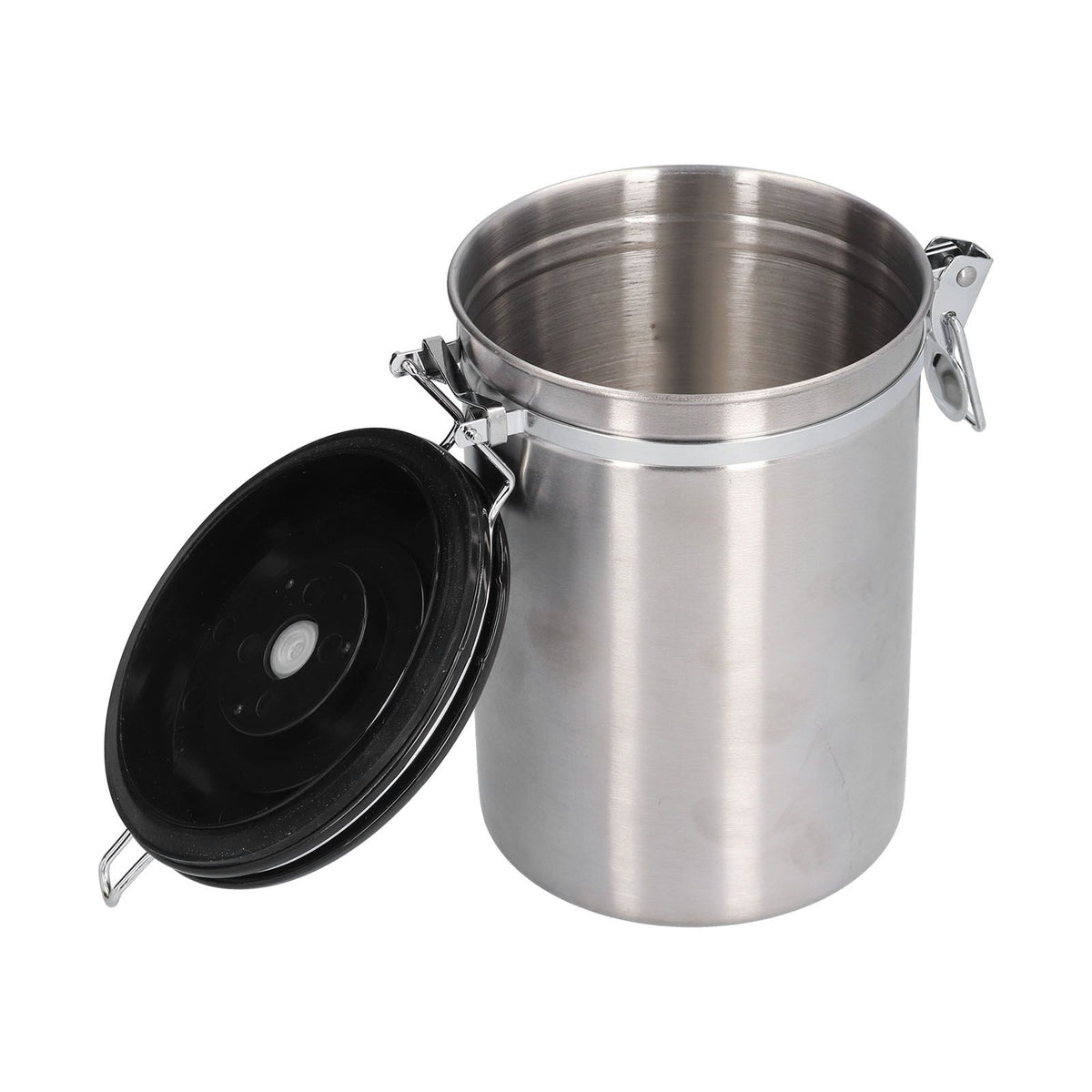 Stainless Steel Coffee Canisters with Calendar Wheel Exhaustable