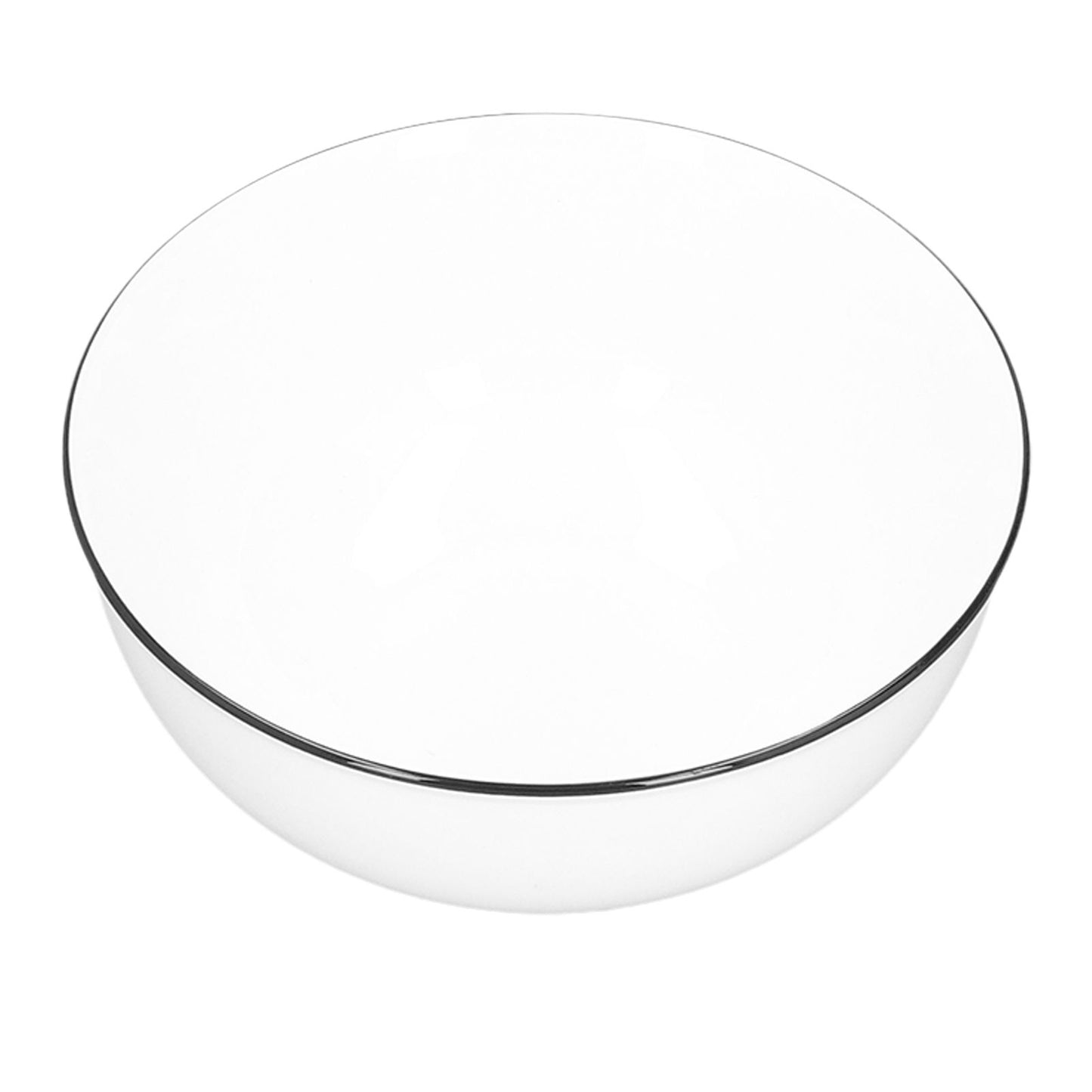Durable Black Line Ceramic Tableware Bowls for Salads Soups Stews Desserts Noodles8 Inches