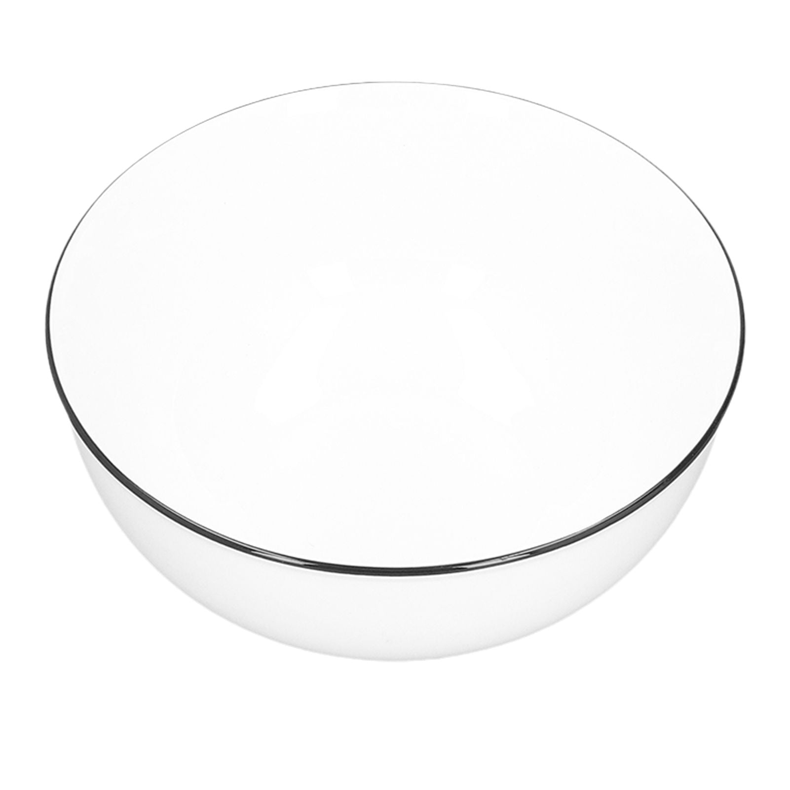 Durable Black Line Ceramic Tableware Bowls for Salads Soups Stews Desserts Noodles8 Inches
