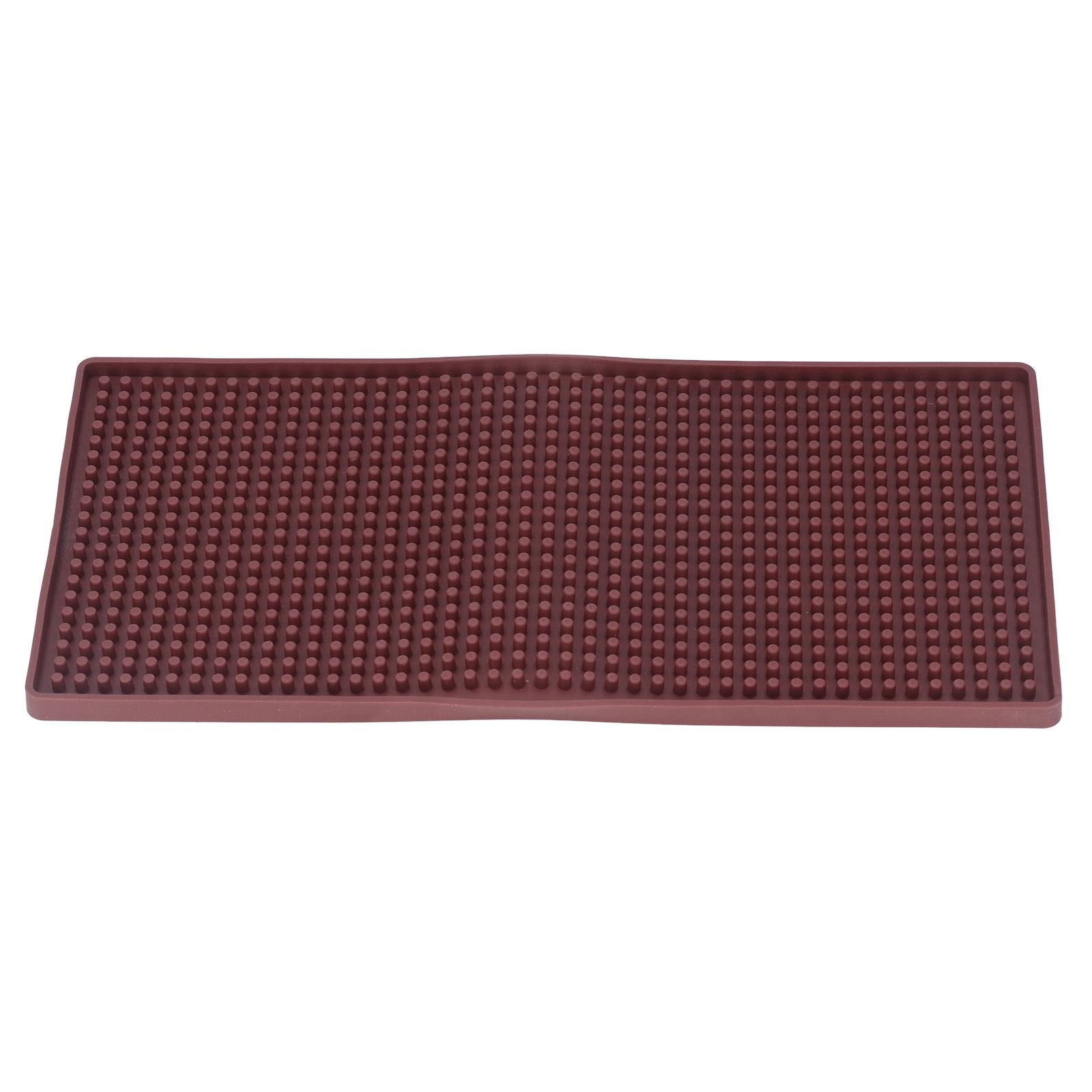 Bar Mat Premium Food Grade Silicone Heat Resistant Durable Odorless Nonslip Soft Flexible Coffee Bar MatBrown