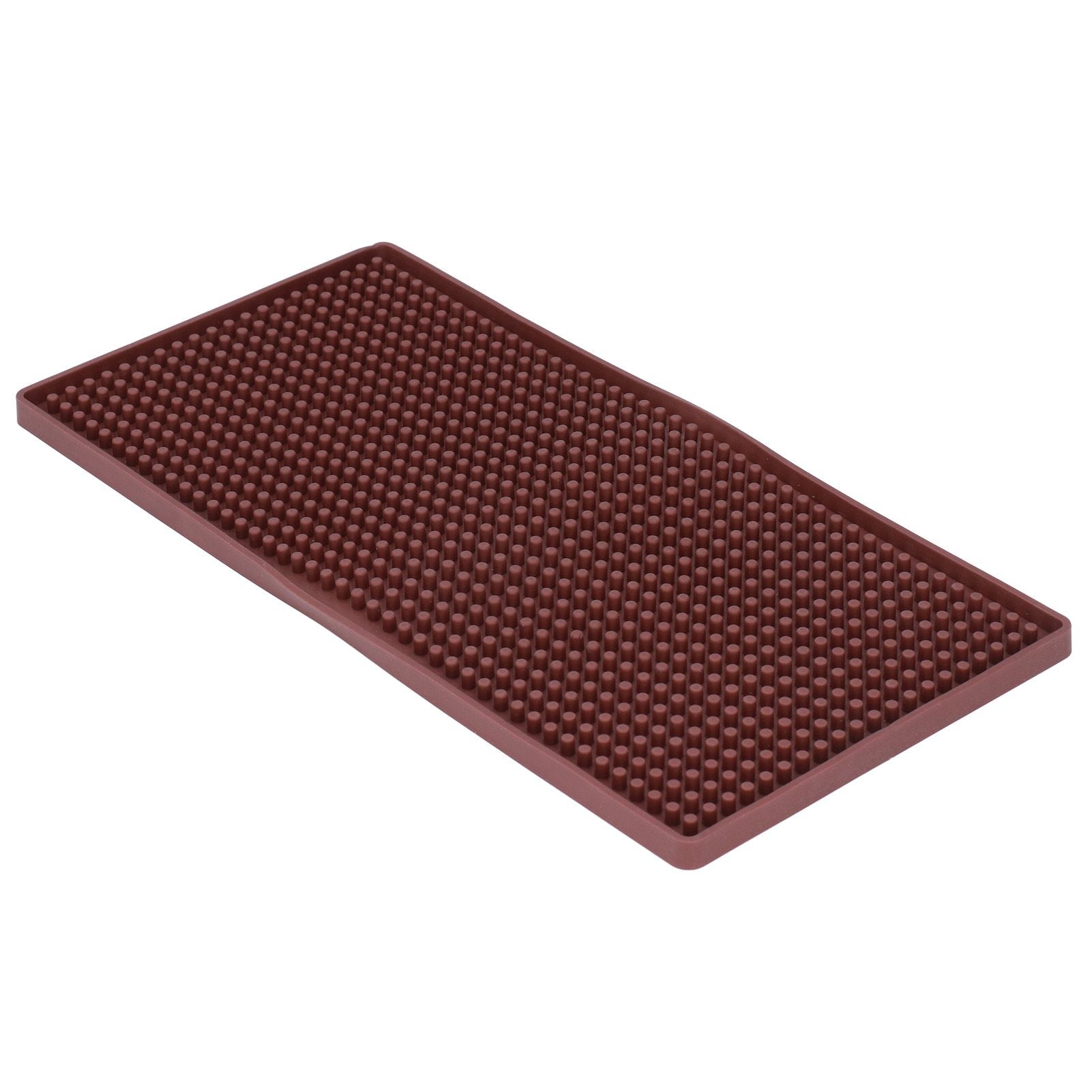 Bar Mat Premium Food Grade Silicone Heat Resistant Durable Odorless Nonslip Soft Flexible Coffee Bar MatBrown