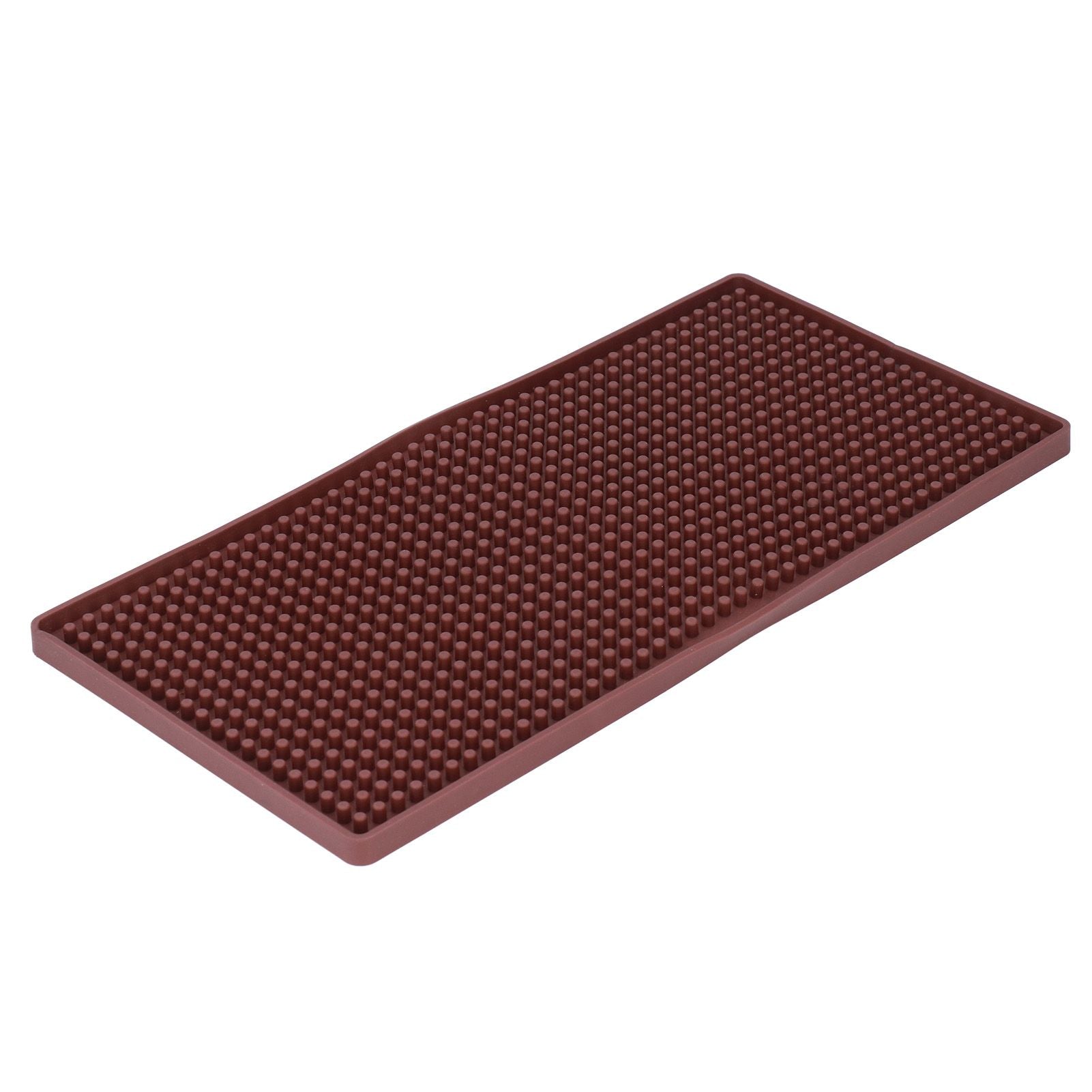 Bar Mat Premium Food Grade Silicone Heat Resistant Durable Odorless Nonslip Soft Flexible Coffee Bar MatBrown