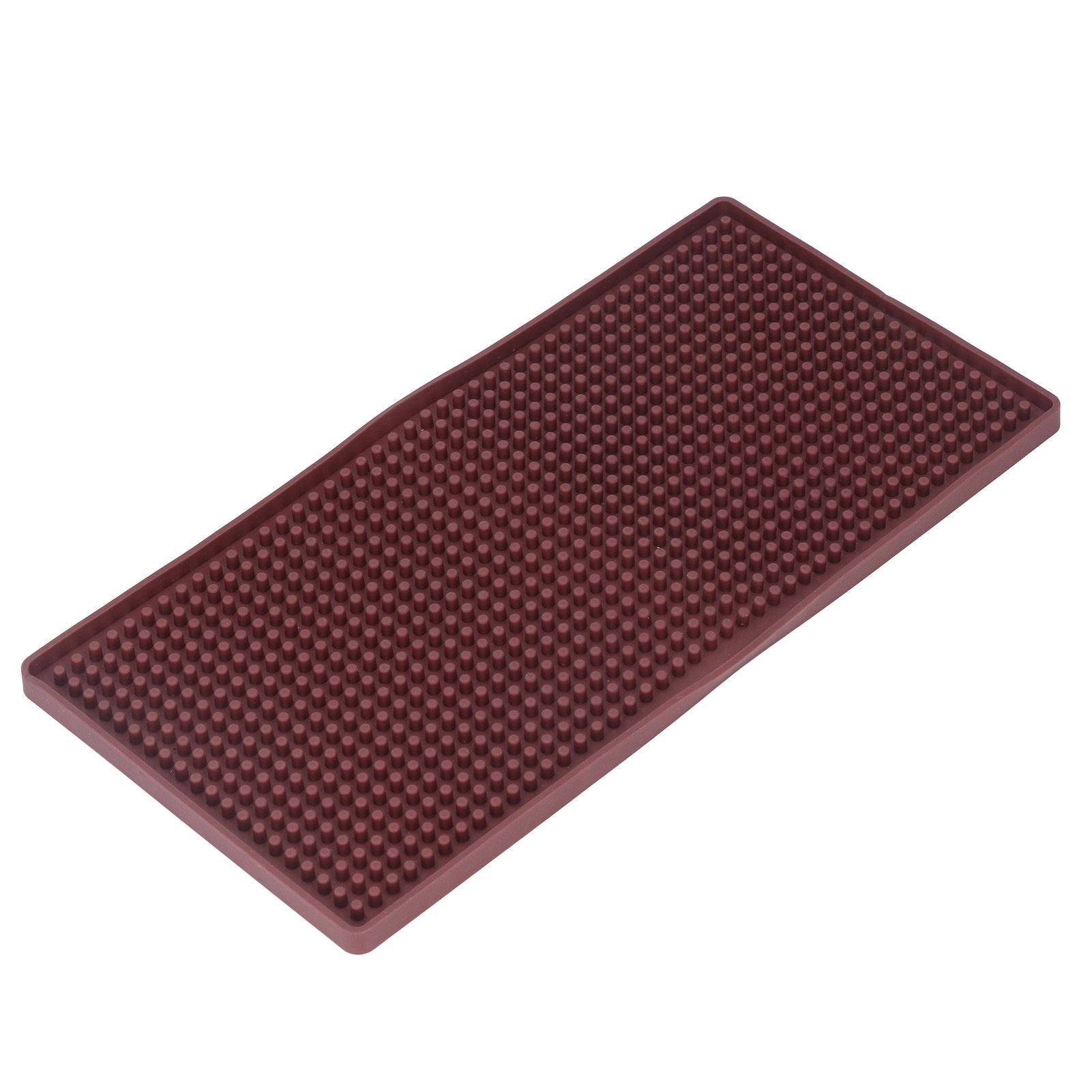 Bar Mat Premium Food Grade Silicone Heat Resistant Durable Odorless Nonslip Soft Flexible Coffee Bar MatBrown