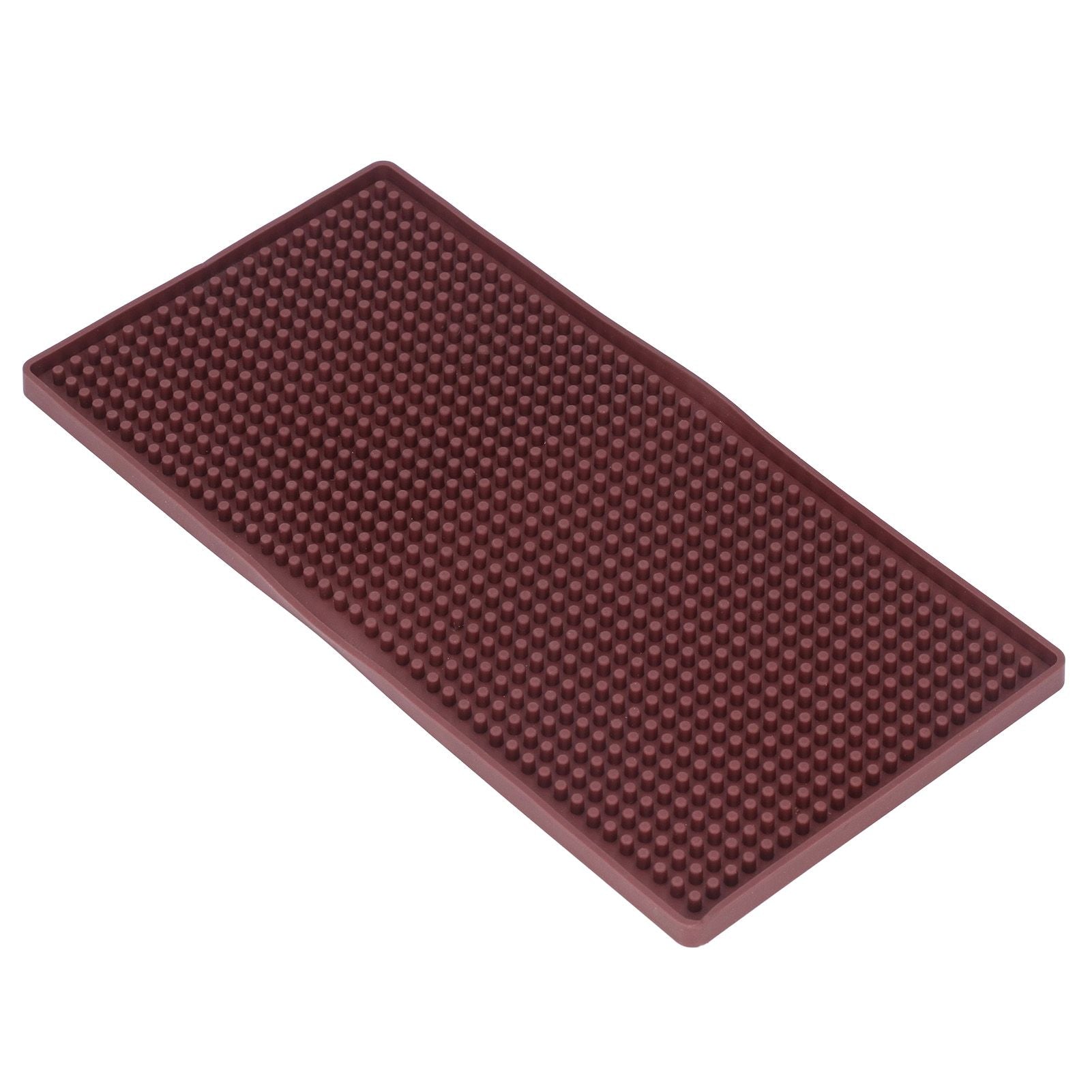 Bar Mat Premium Food Grade Silicone Heat Resistant Durable Odorless Nonslip Soft Flexible Coffee Bar MatBrown